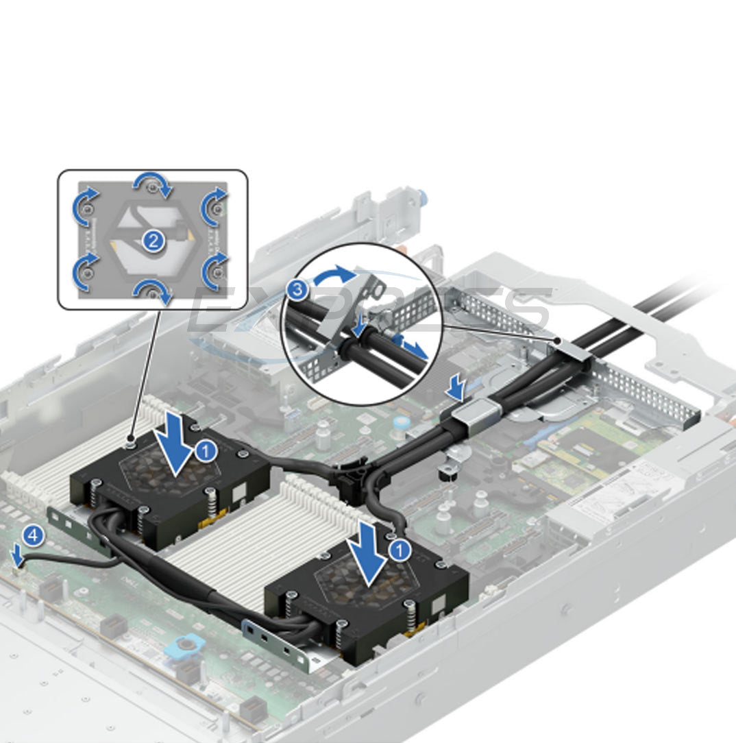 Dual Socket Direct Liquid Cooling (DLC) Heatsink | Refurbished Dell PowerEdge R7725