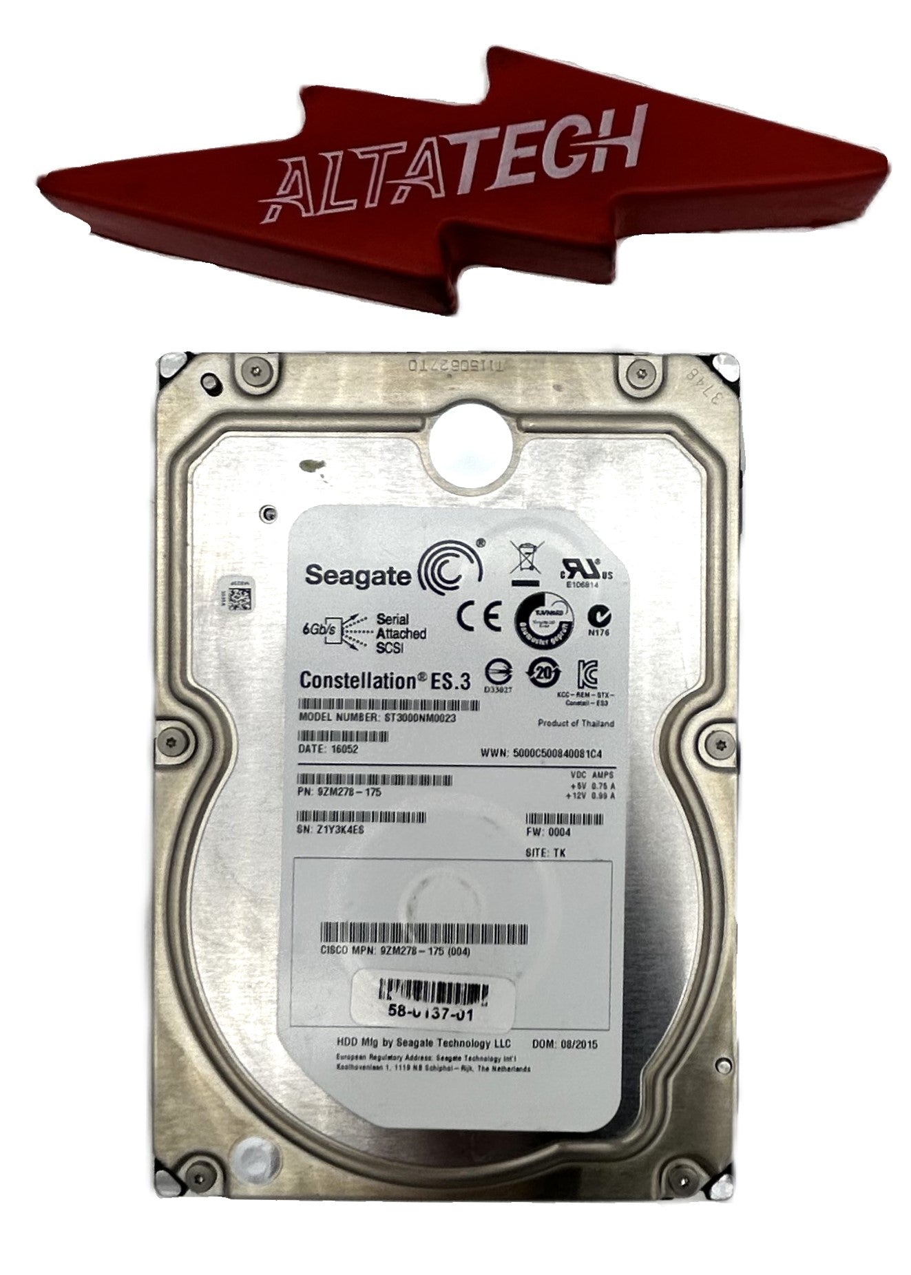 Dell ST3000NM0023 3TB 7.2K SAS 3.5 6G EP ST3000NM0023 / 9ZM278-150