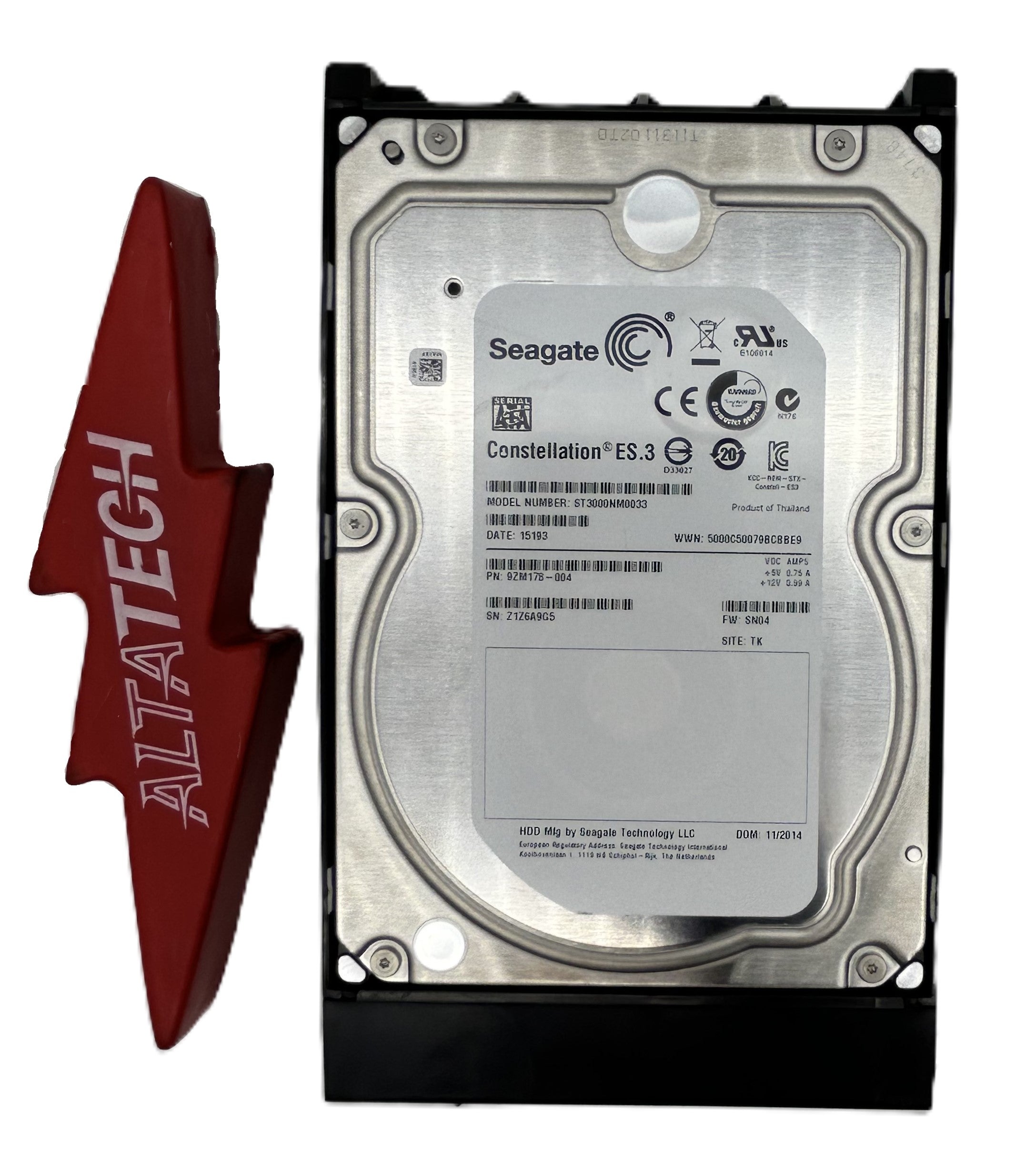 Dell ST3000NM0033 3TB 7.2K SATA 3.5 6G EP ST3000NM0033 / 9ZM178-036
