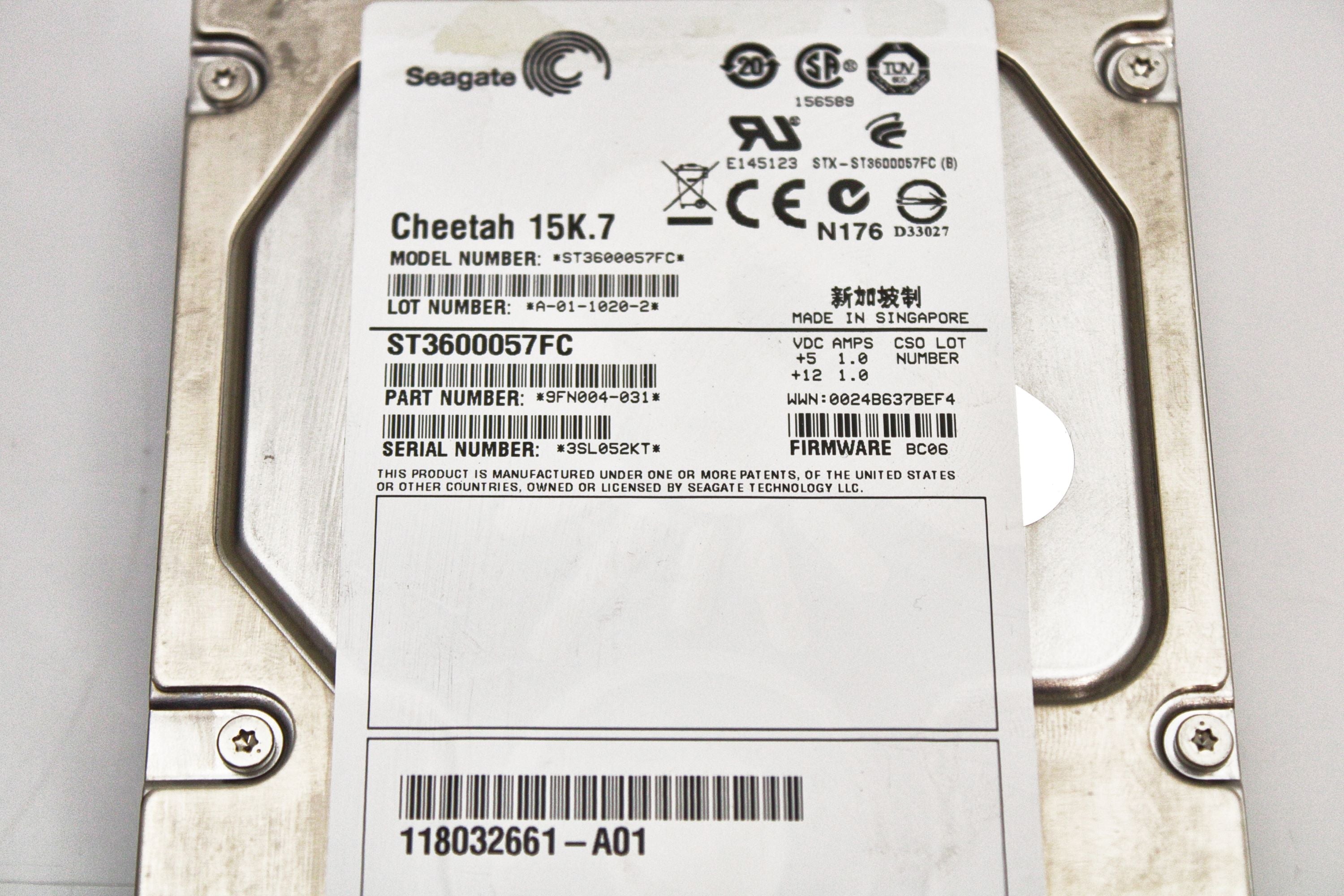 Dell ST3600057FC 600GB 15K FC 3.5 6G SEAGATE HDD