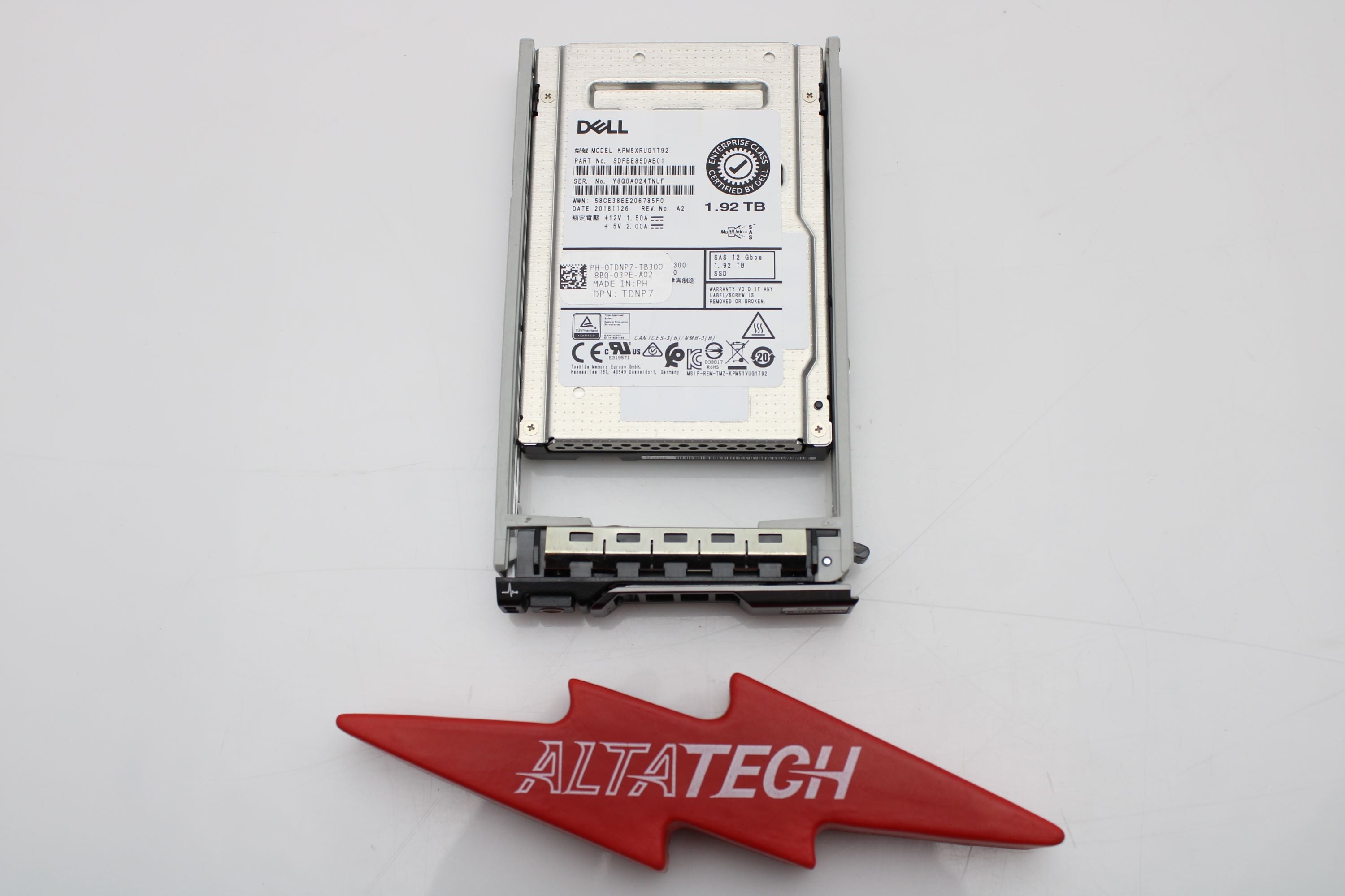 Dell TDNP7 1.92TB SSD SAS 2.5 12G RI