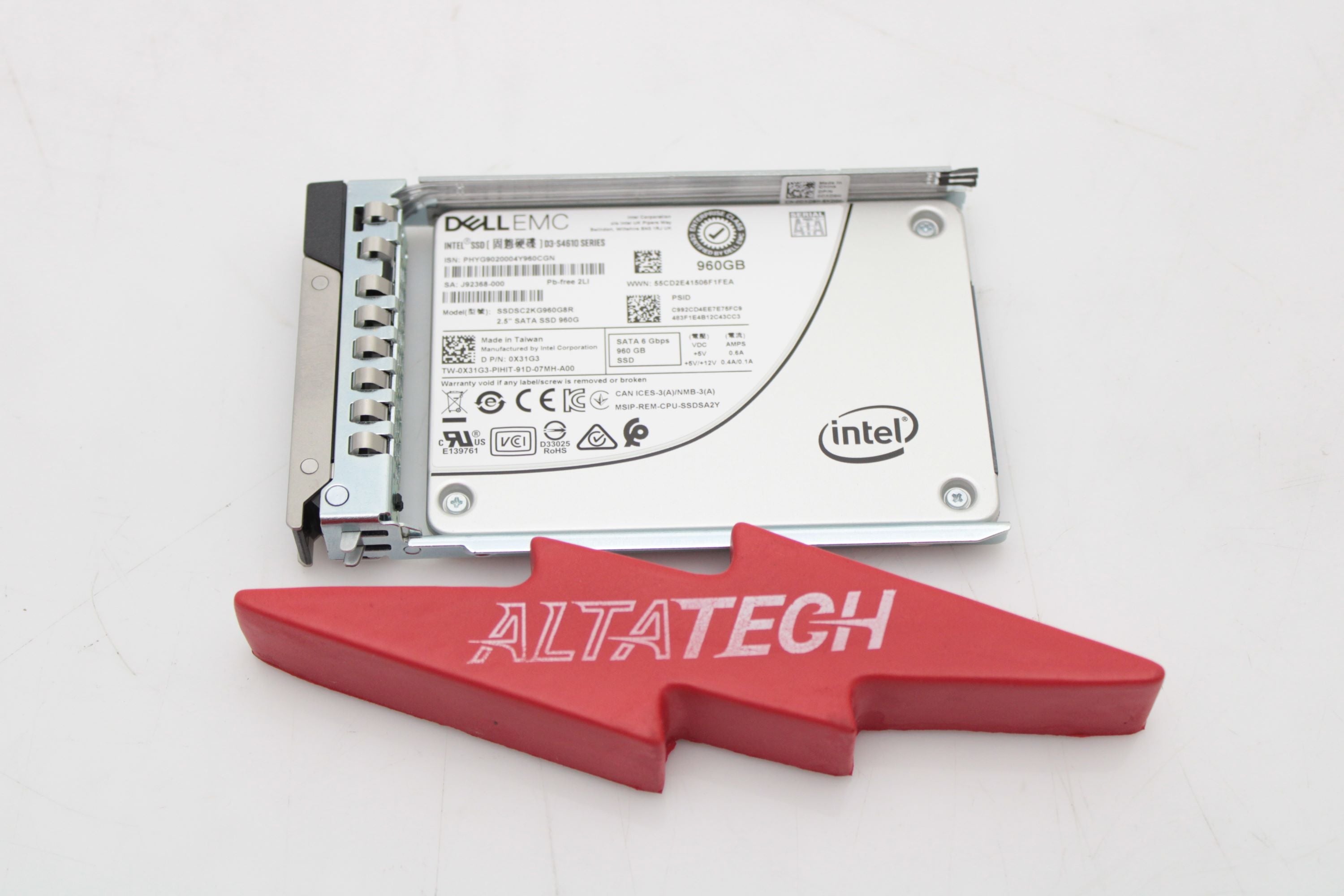 Dell X31G3 960GB SSD SATA Drive 2.5 6G MU S4610