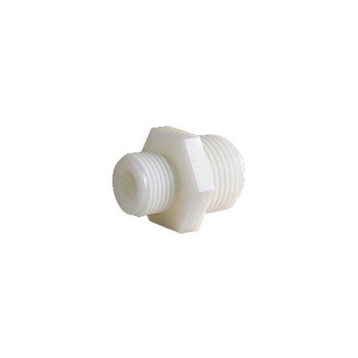 Scandvik 10961P 11004 Delrin Hose Adapter 3/8†male BSP to 1/2†male NPS