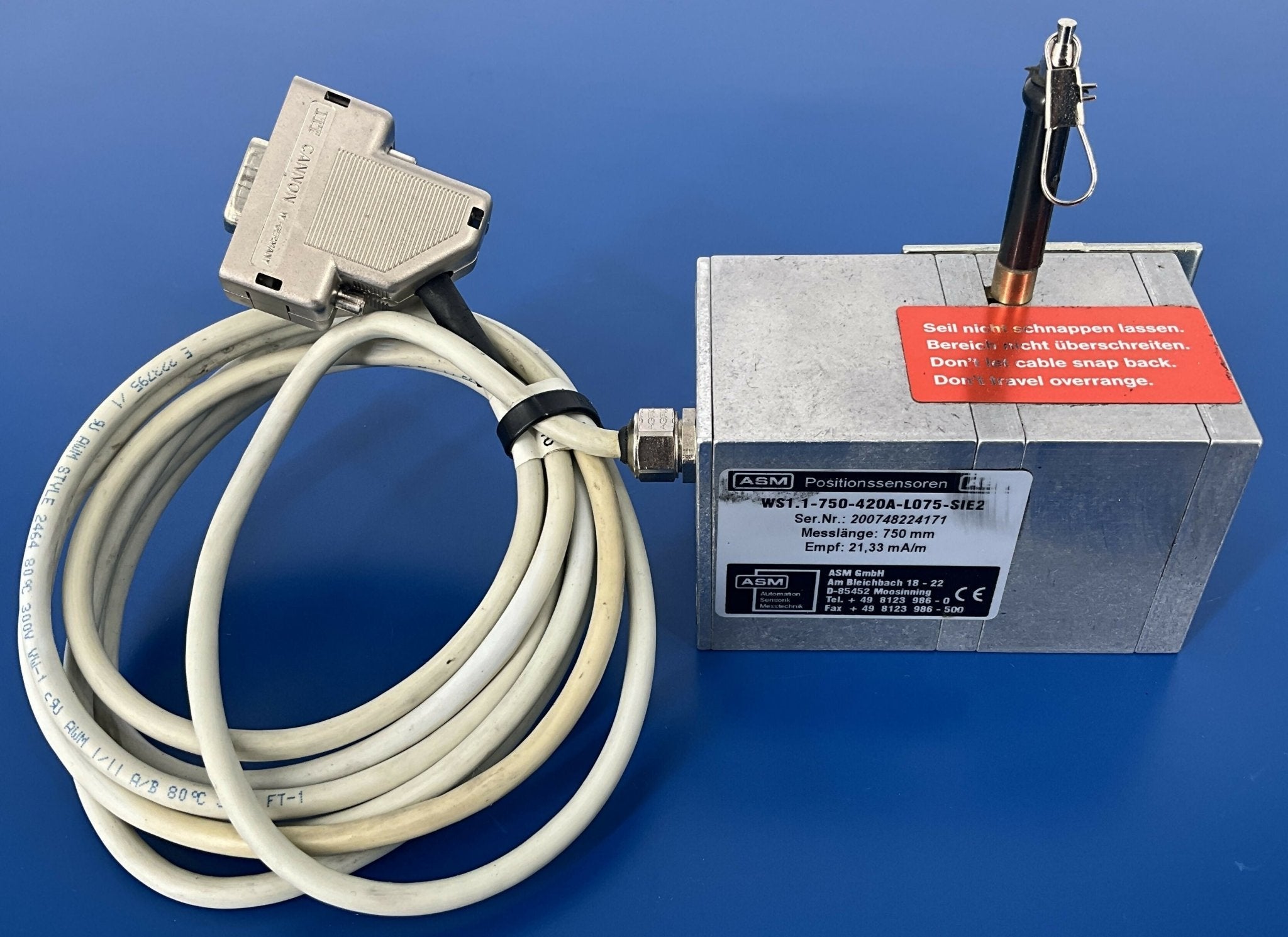 DISPLACE SENSOR 12V 750MM 4-20MA (4691200/04691200) SIEMENS