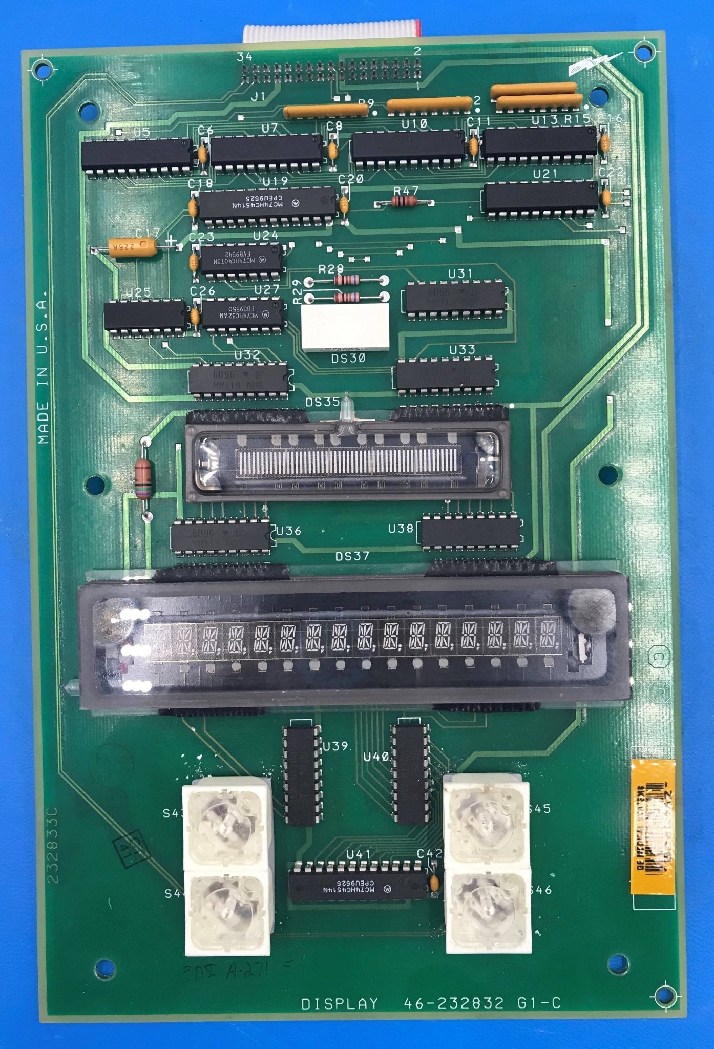 Display BOARD (46-232832 G1-C) GE AMX 4+