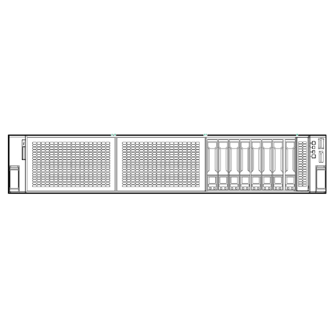 New HPE Dl380 (G11) 8SFF Nc, 3.84Gb, 8462Y+ 2.8GHz 32C, 1024Gb DDR5, MR416I-P CTO Server