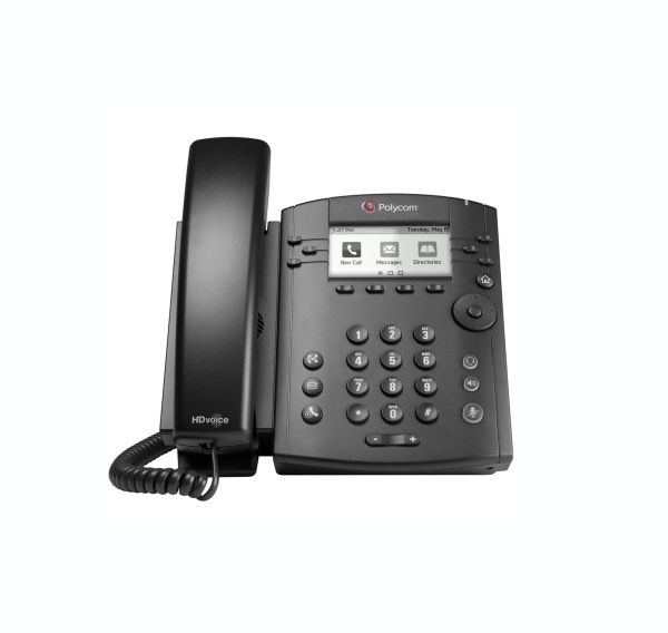 2200-48350-001 - Polycom VVX 301 6-Lines Dual-Port Ethernet 3.2-inch LCD IP Phone