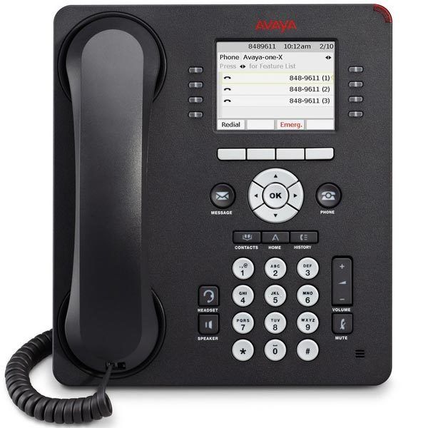 700480593 - Avaya 9611G 8-Lines Dual-Port Ethernet 2.8-inch Color LCD Display IP Deskphone