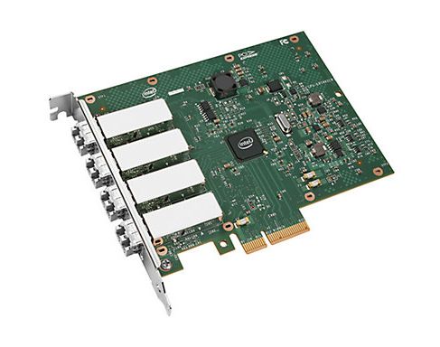 E1G44HFBLK - Intel I340-F4 Gigabit Ethernet Server Adapter 4x Multimode (850nm) SFP Module