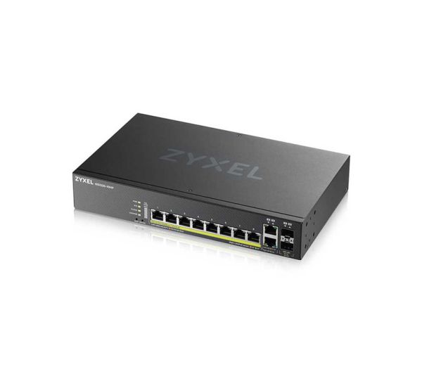 GS2220-10HP - Zyxel 2220 Series 8-Ports 1000BASE-T Ethernet Managed Network Switch with 2-Ports SFP