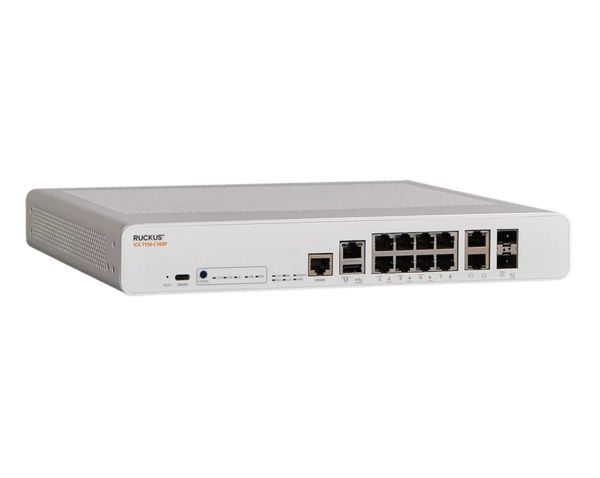 ICX7150-C10ZP-2X10GR - Ruckus ICX 7150 Series 8-Ports 100/1000/2.5GbE PoE+ Layer 3 Managed Network Switch with 2-Ports SFP+