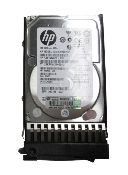MM1000EBKAF - HP 1TB SATA 3Gb/s Hot Swap Midline 7200RPM 2.5-inch Internal Hard Drive with Tray for MSA