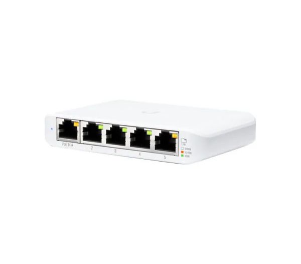 USW-FLEX-MINI - Ubiquiti UniFi Flex Mini 5-Ports 10/100/1000BASE-T Ethernet Layer 2 Desktop Managed Network Switch