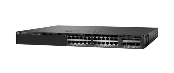 WS-C3650-8X24PD-S - Cisco Catalyst C3650-8X24PD-S 24-Ports 1000Base-T RJ-45 PoE+ Optical Fiber Manageable Layer3 Rack-mountable 1U Network Switch with 4-Ports SFP+