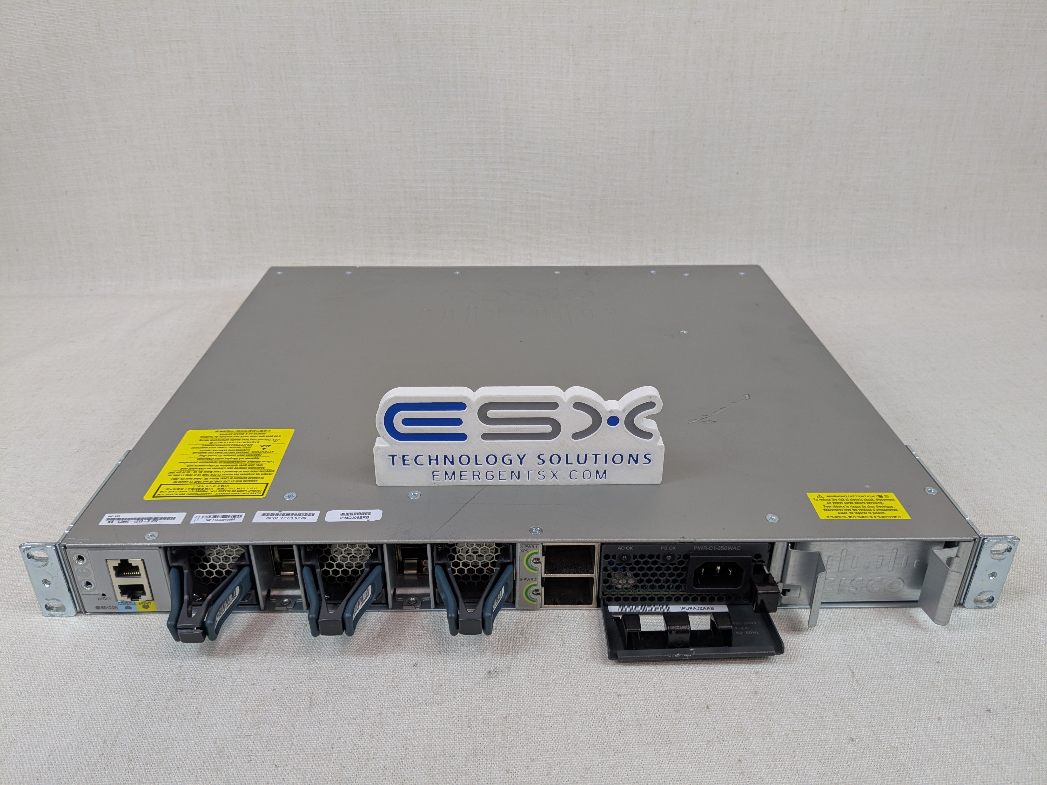 Cisco Catalyst WS-C3850-12XS-S 12-Port 10Gbe SFP+ L3 Switch 1x 350W PSU
