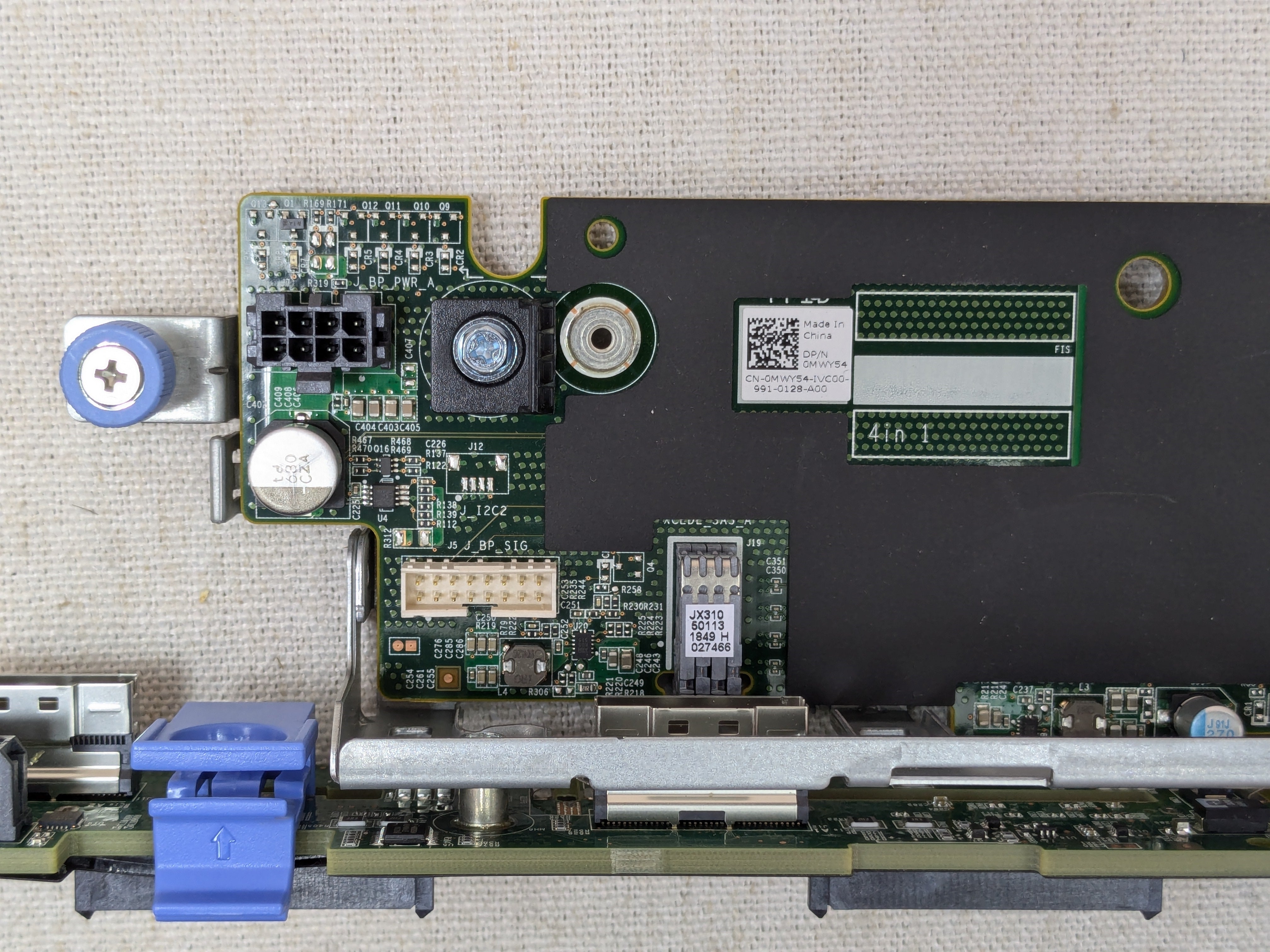 Dell NFNNV PowerEdge R640 10x 2.5" NVMe Backplane + Expander PGJ4P 91P78 J54R1