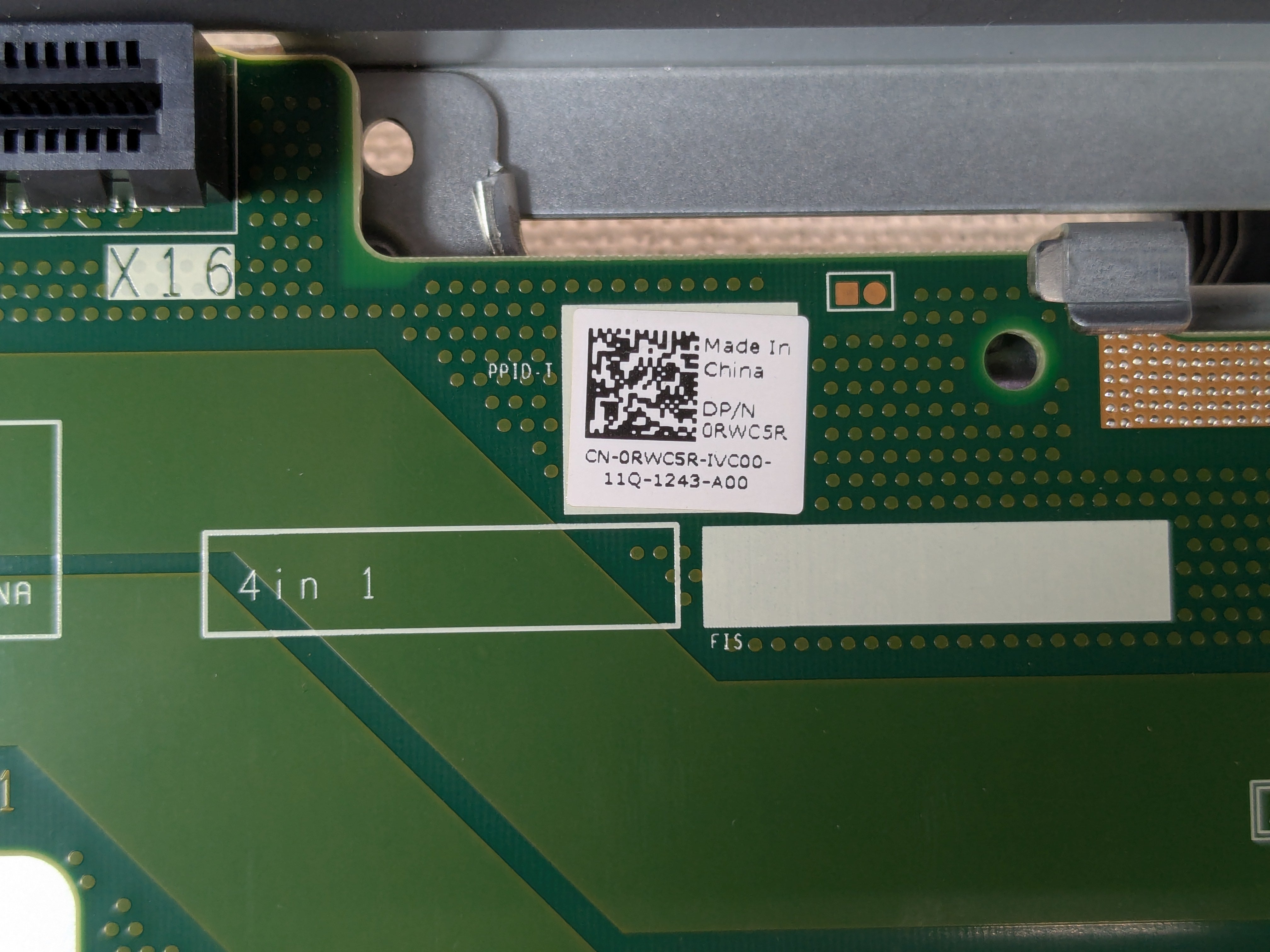 Dell RWC5R Riser 4A (1 x16 FH) Assembly for PowerEdge R750 R7525
