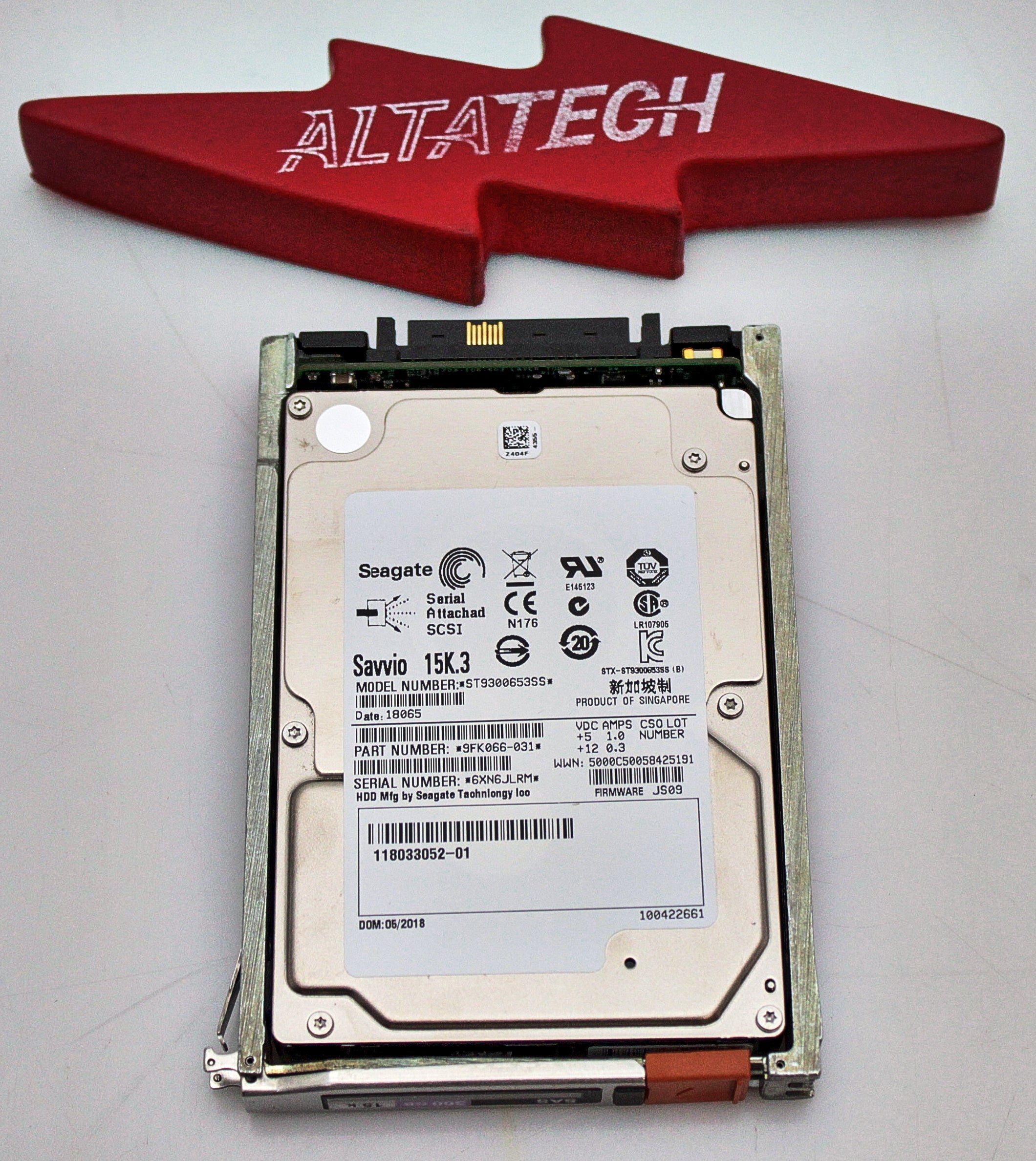 EMC 005050130 300GB 15K SAS 2.5 6G VMAX 100K/200K/400K