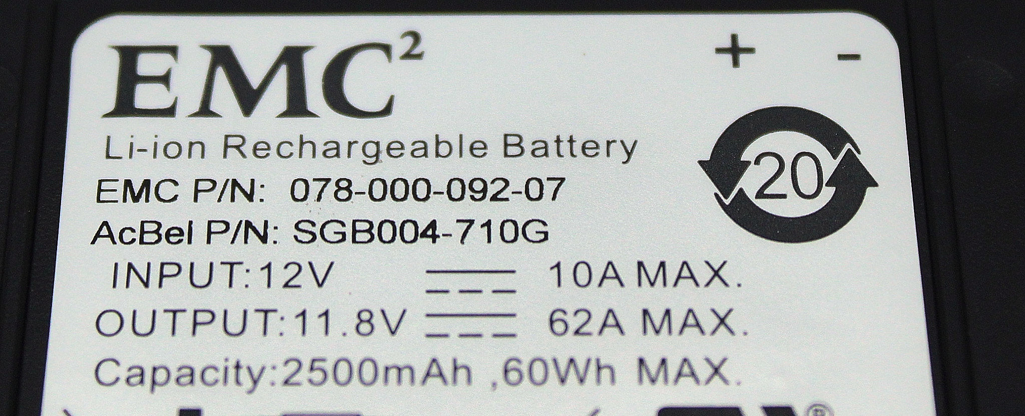 EMC 078-000-092-07_NEW Battery Backup VNX5200 / VNX5400