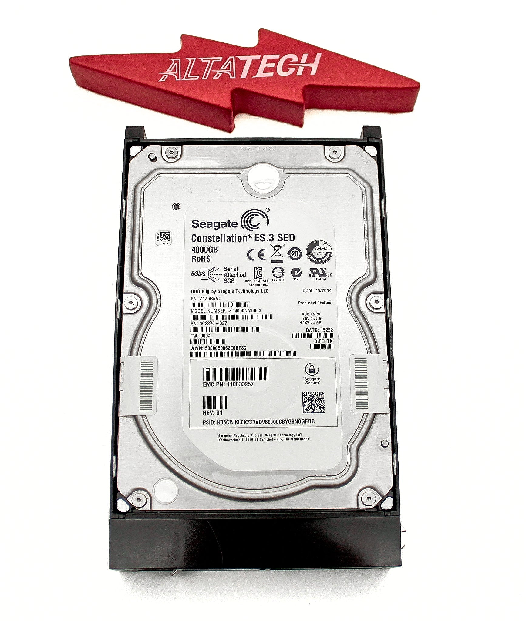 EMC 1C2270-037-ISILON 4TB 7.2K SAS 3.5 6G SED ISILON