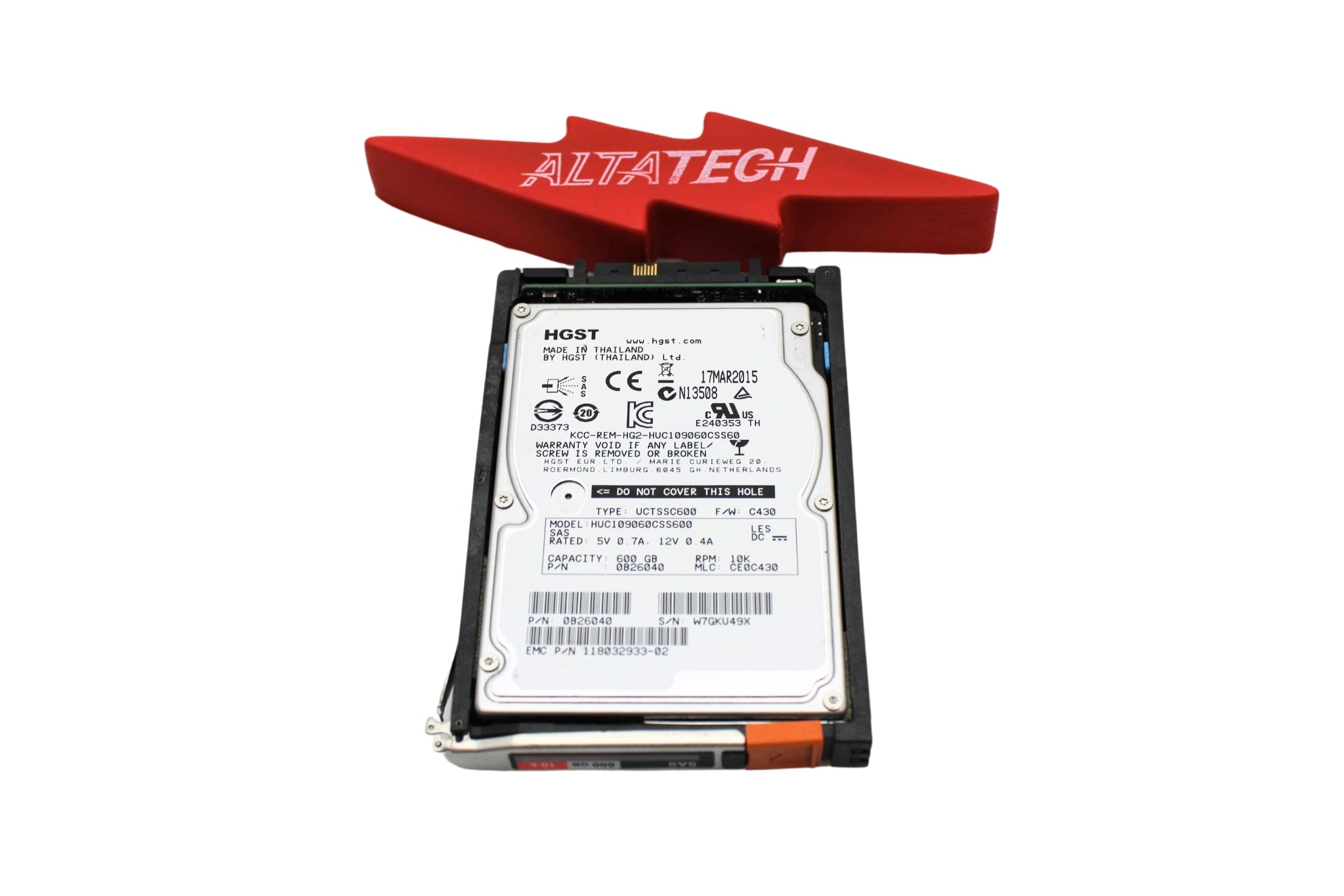 EMC V3-2S10-600 600GB 10K SAS 2.5 6G HDD VNX5100/53