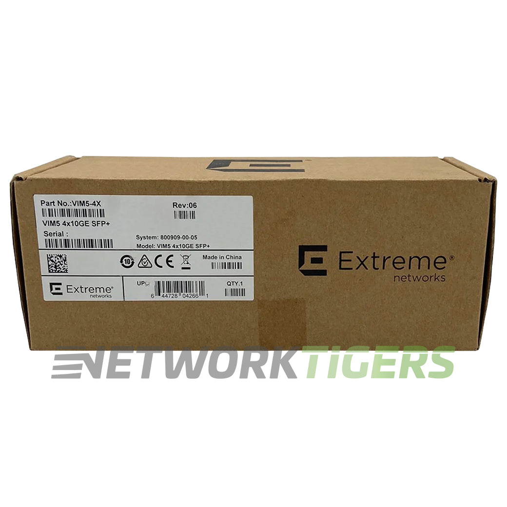 NEW Extreme VIM5-4X VSP 4900 Series 4x 10GB SFP+ Switch Module