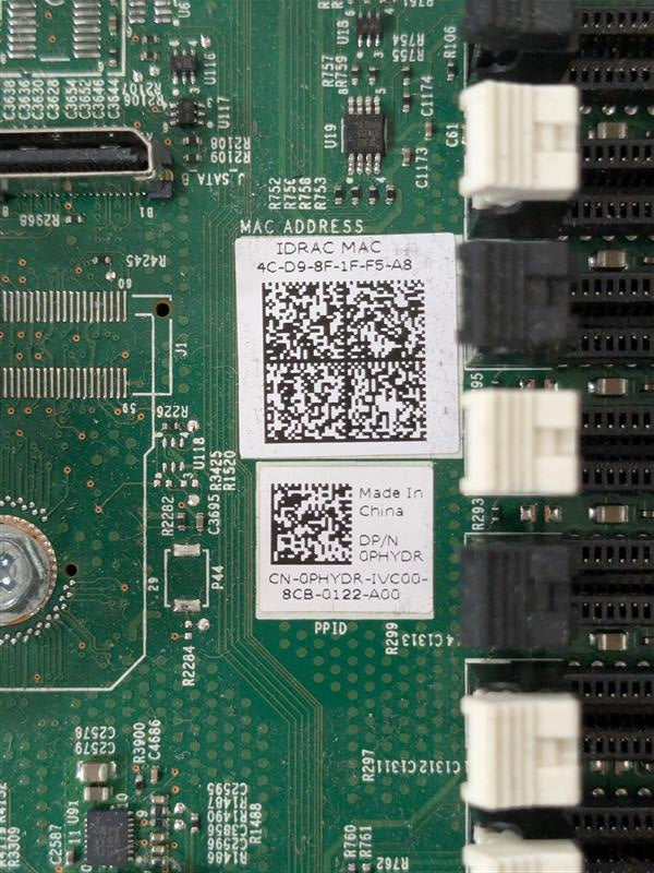 Dell PHYDR PowerEdge R640 VXRail E560F Server Main System Motherboard Assembly