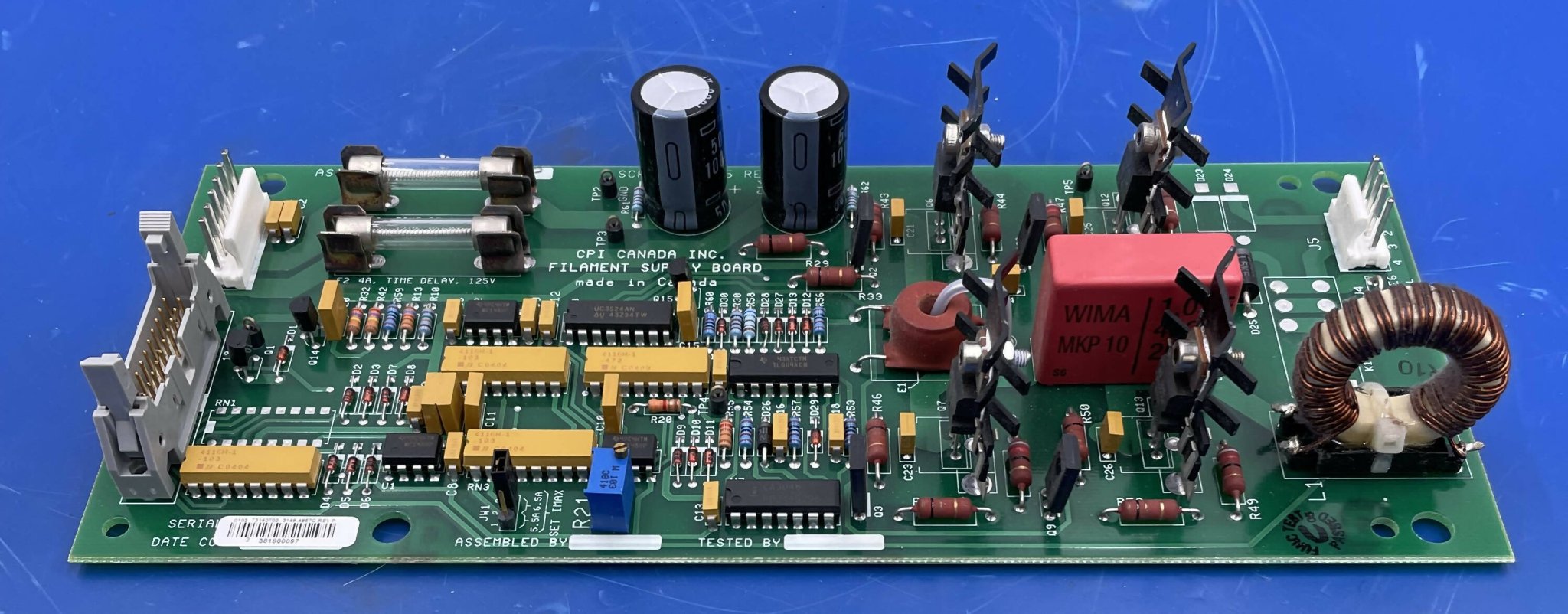 Filament Supply Board (731407-02 REV P) CPI