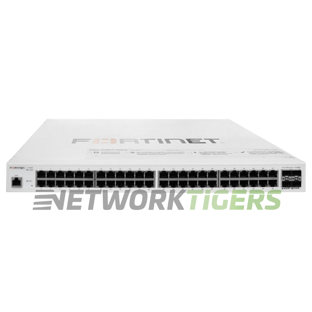 NEW Fortinet FS-448D 48x 1GB RJ45 4x SFP+ Local Management Only Switch