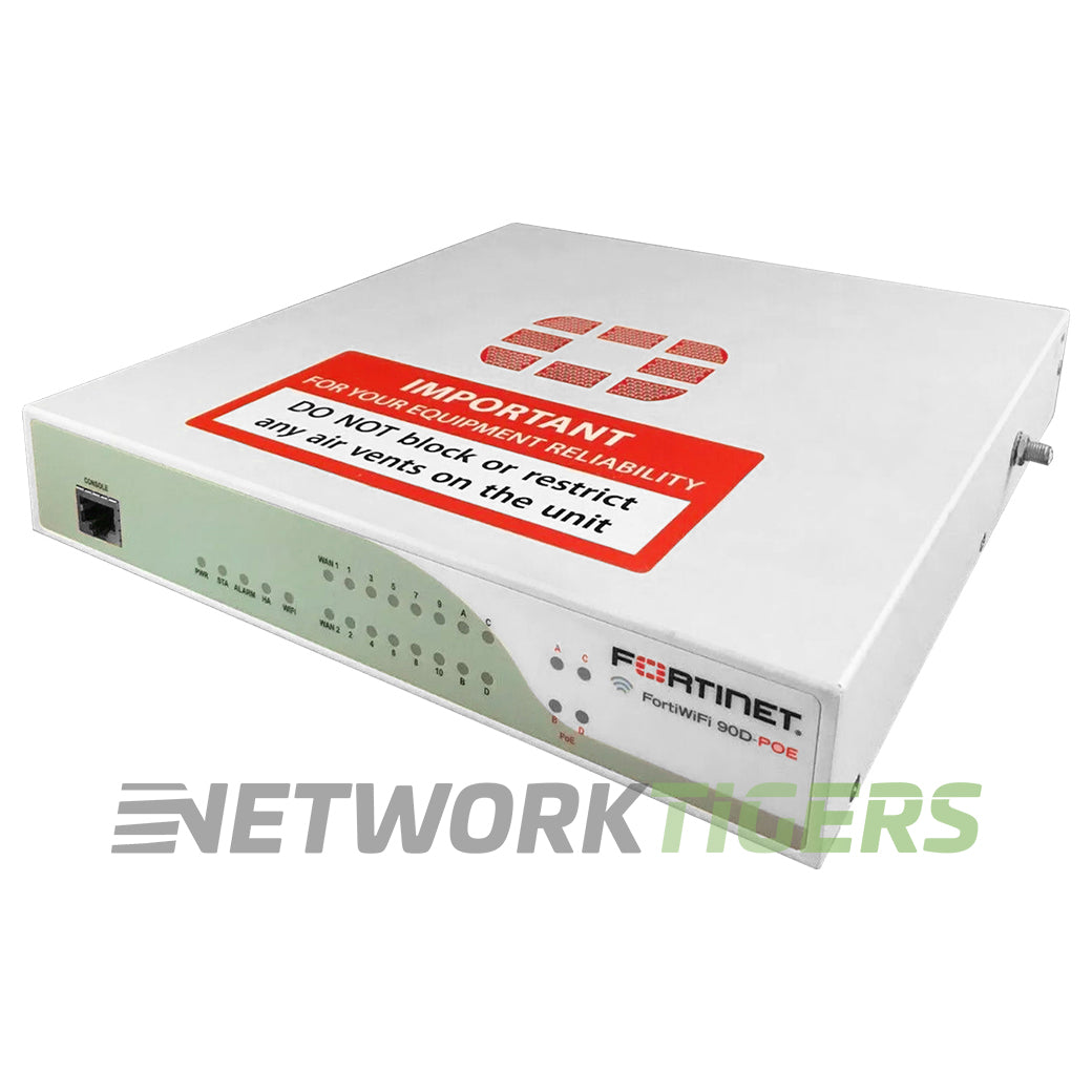 Fortinet FWF-90D-POE FortiGate 90D 3.5 Gbps Local Management Only Firewall