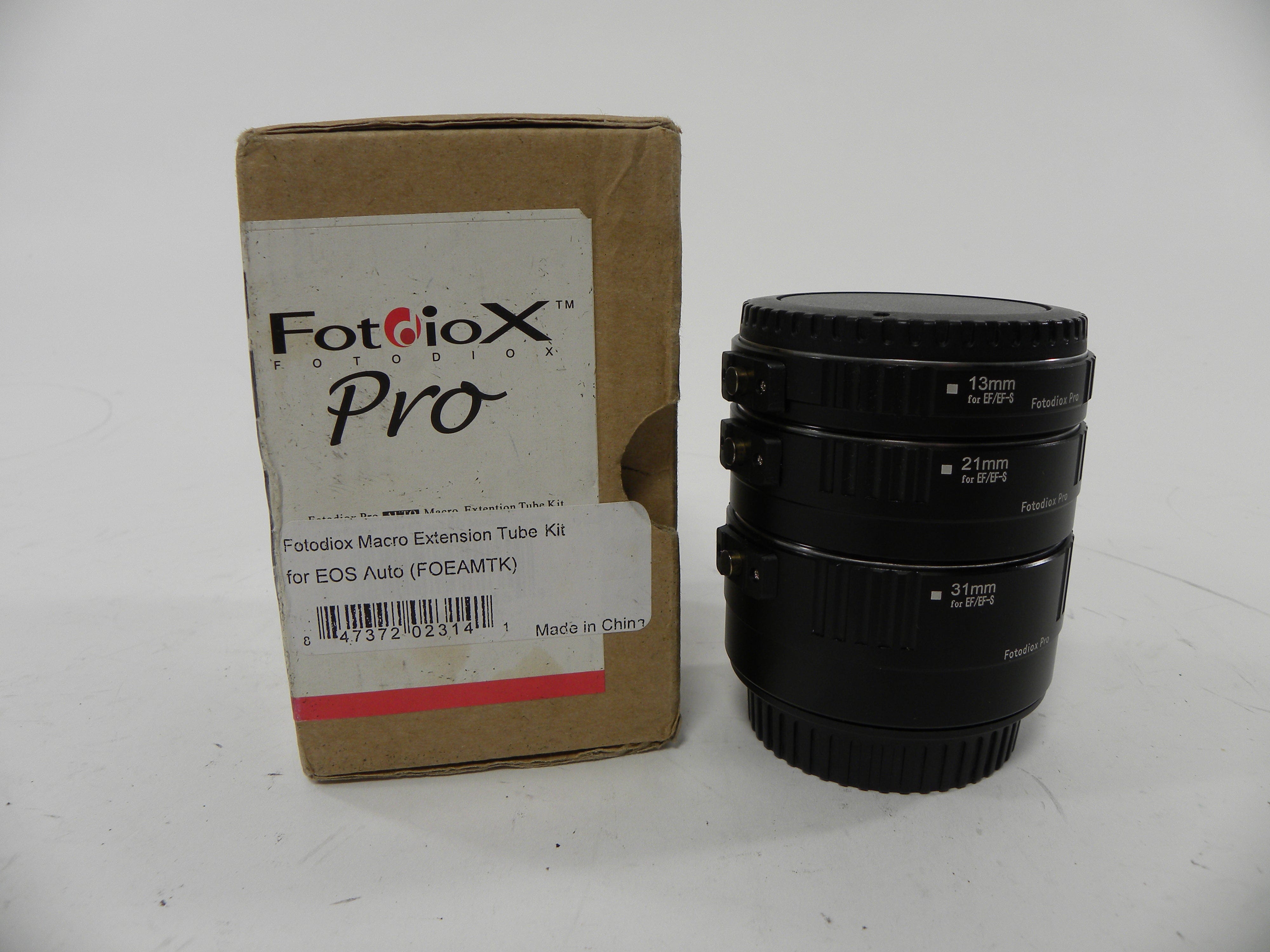 Fotodiox Pro Extension Tube Set for Canon EF 13mm, 21mm, 31mm