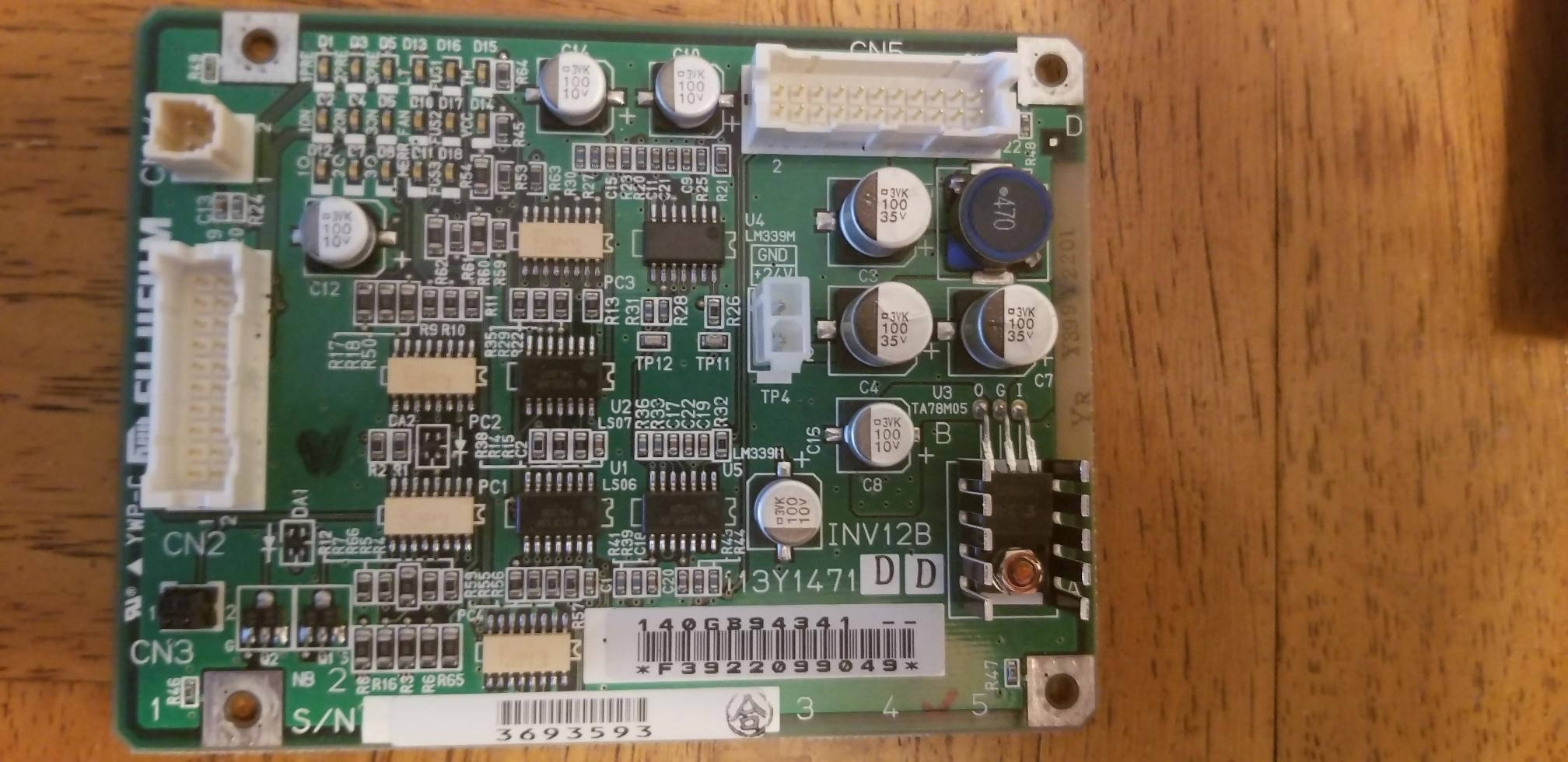 Fuji XG-1 CR Reader INV12B Board (PN 113Y1471