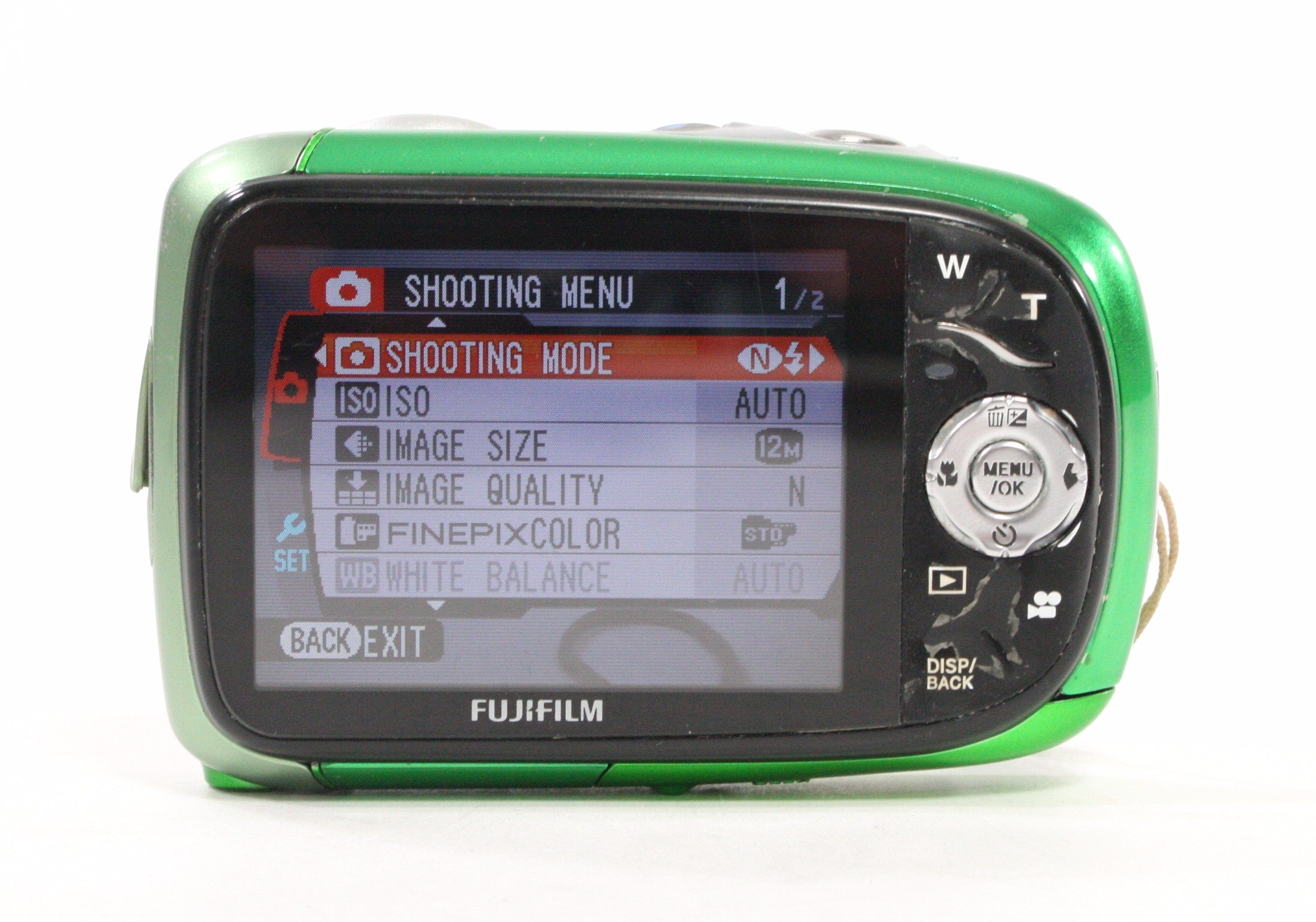 Fujifilm XP10 Water/Shock/Dust/Freeze Proof Digital Camera 5x Zoom 12.2mp (Green)