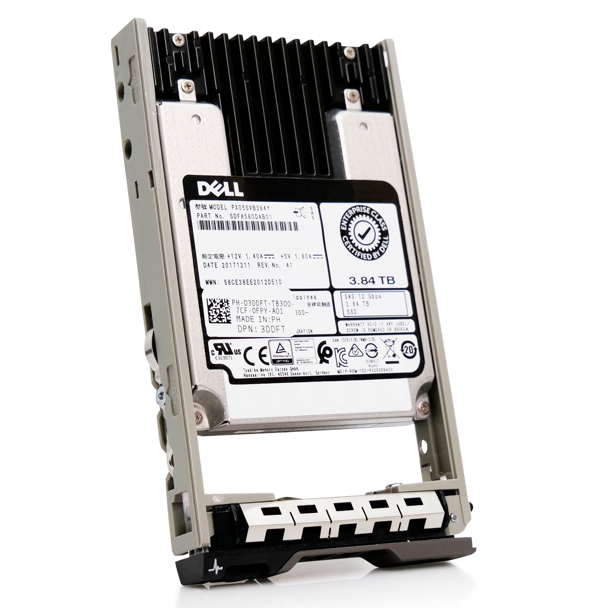 Dell G13 03DDFT 3.84TB 3 DWPD SAS-3 12Gb/s MLC 2.5in Refurbished SSD