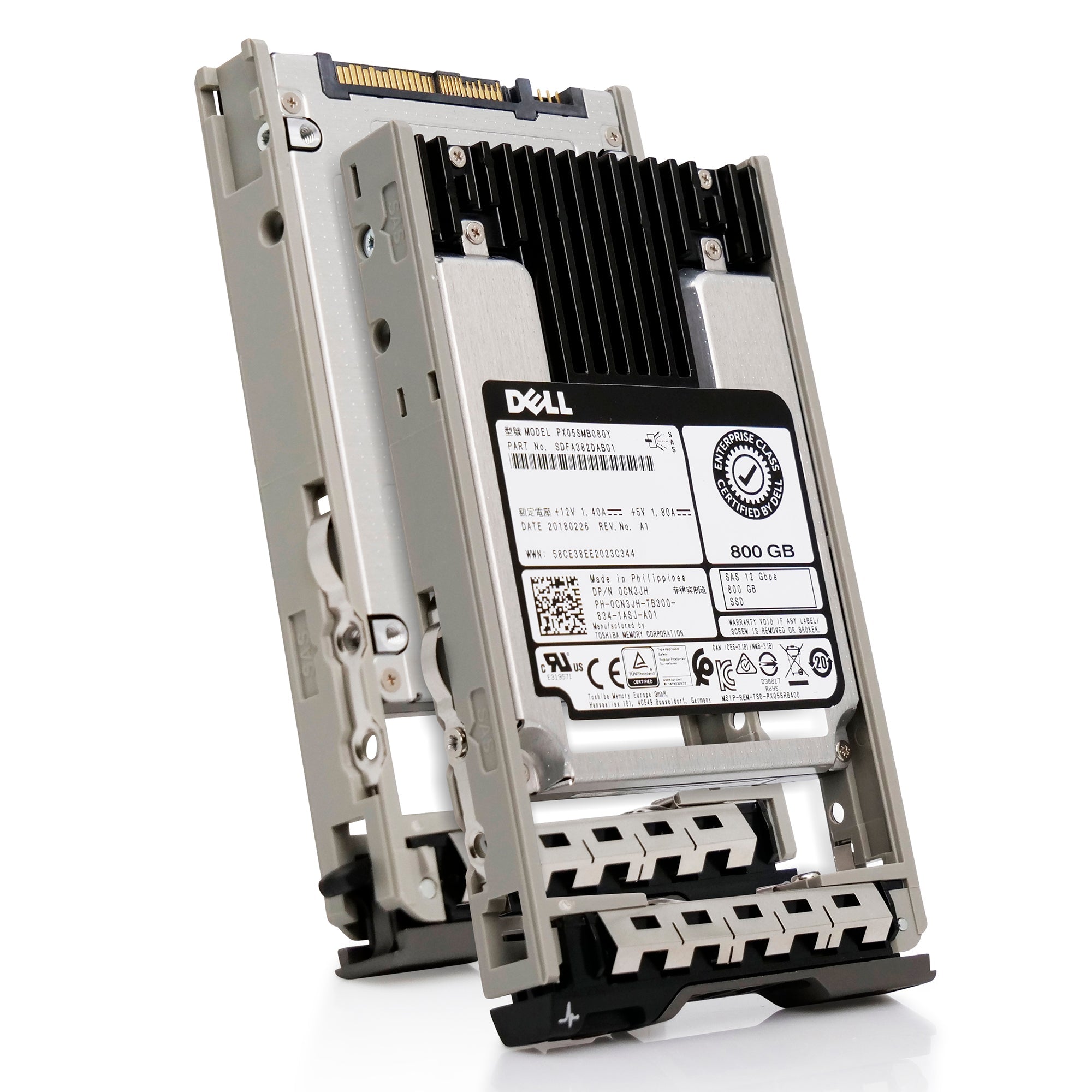 Toshiba G13 0CN3JH 800GB 10 DWPD SAS-3 12Gb/s MLC 2.5in Solid State Drive