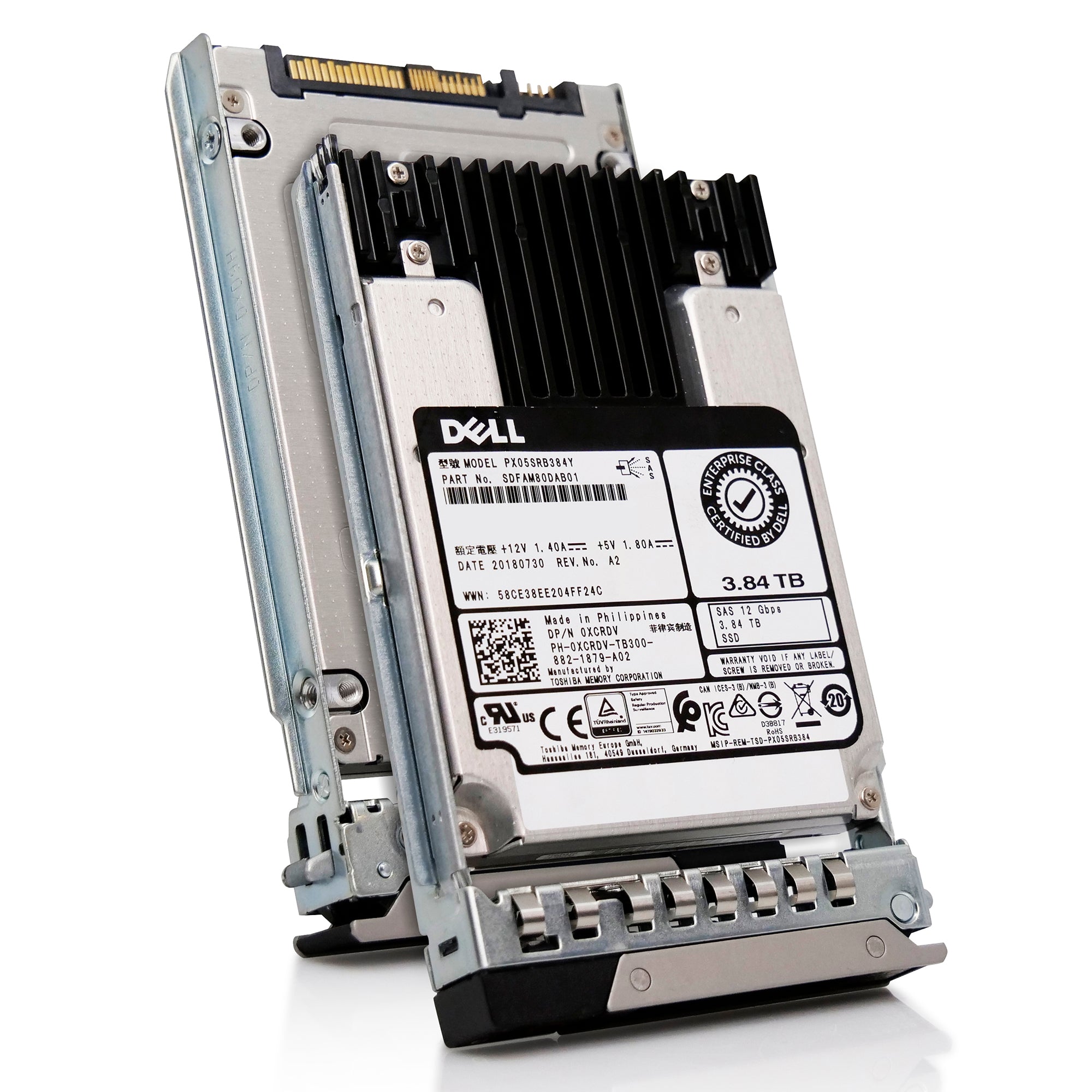 Dell G14 0XCRDV 3.84TB 1 DWPD SAS-3 12Gb/s Read Intensive MLC 2.5in Solid State Drive