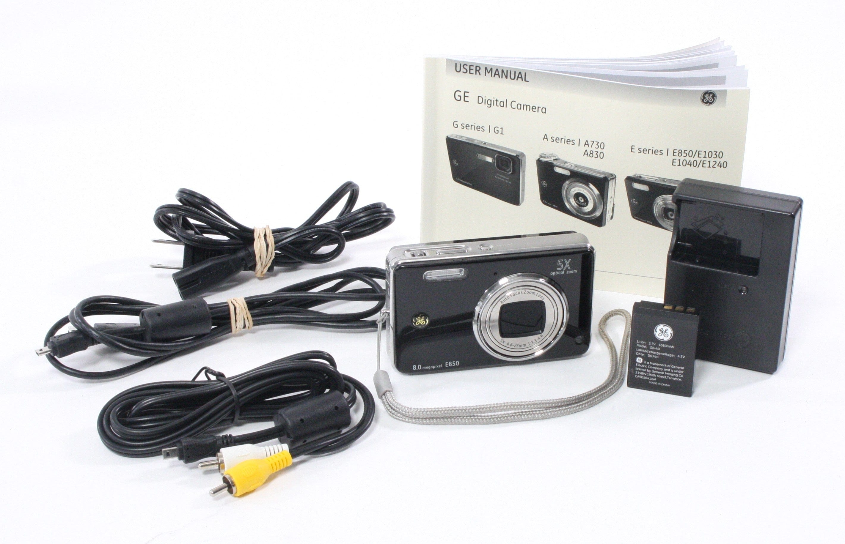 GE E-850 5x Zoom 8.0mp Point and Shoot Digital Camera