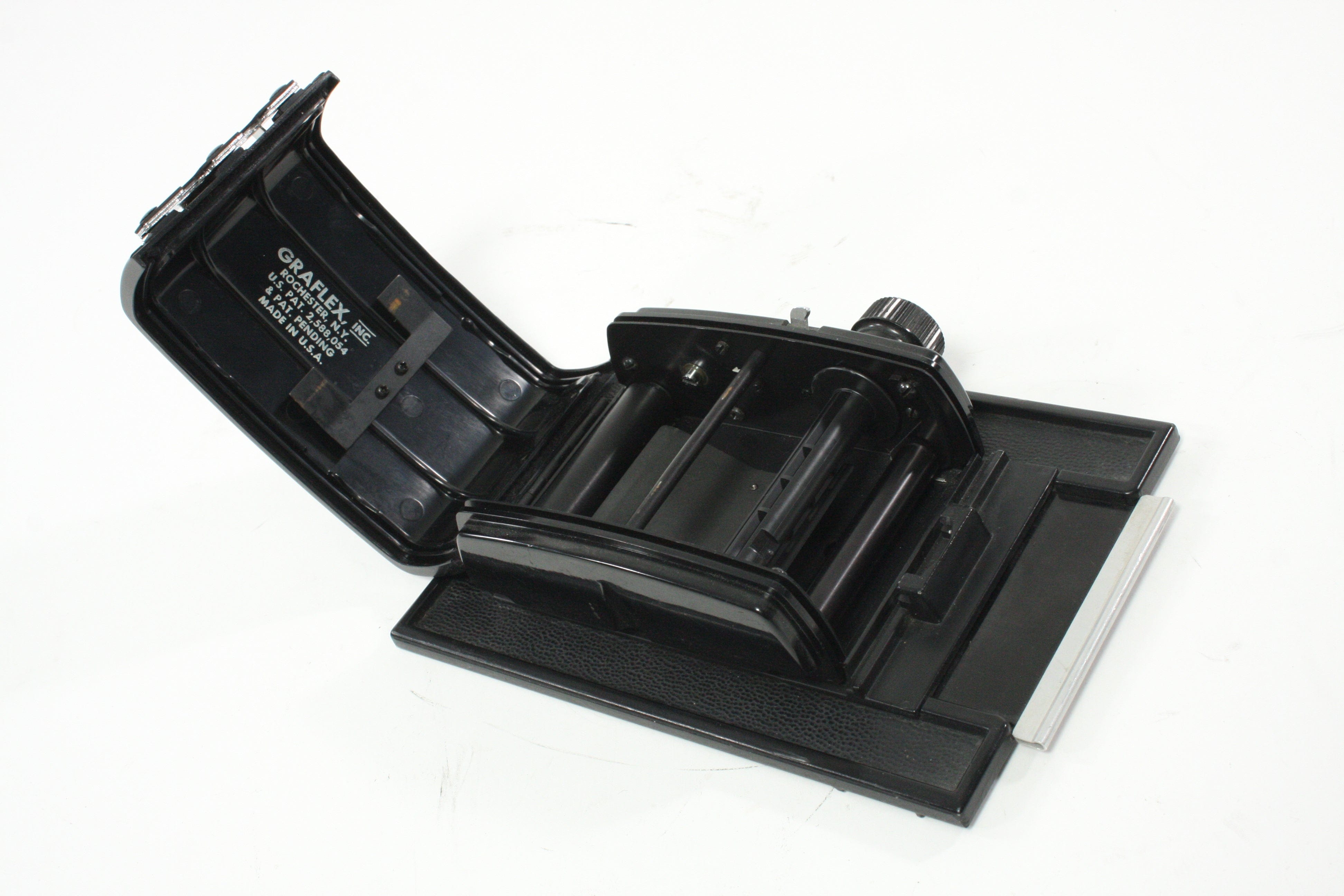 Graflex 23 Graphic Roll Film Holder witn Dark Slidec(Knob Type)