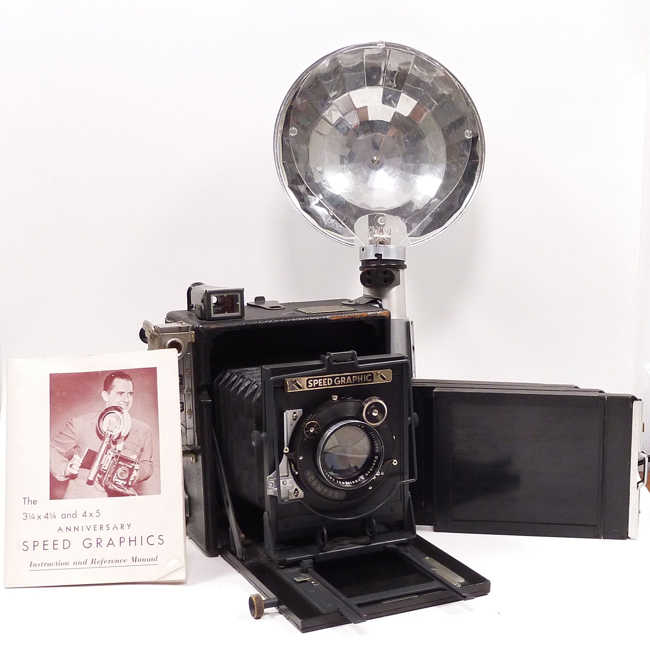 Graflex Speed Graphic 4x5 with Lens and Extras - As Is