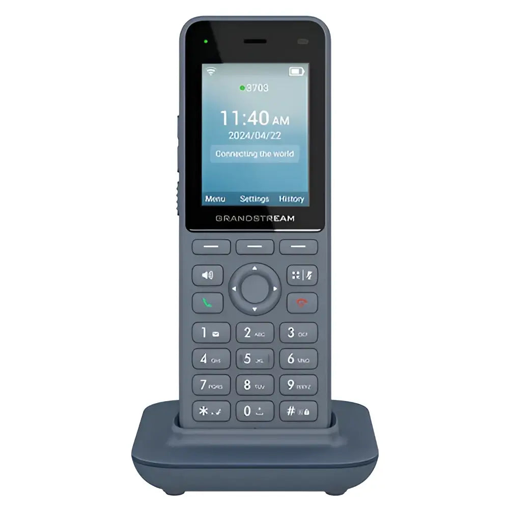 Grandstream WP826 Cordless Wi-Fi 6 IP Phone | 3-Line VoIP, Bluetooth, HD Voice - New
