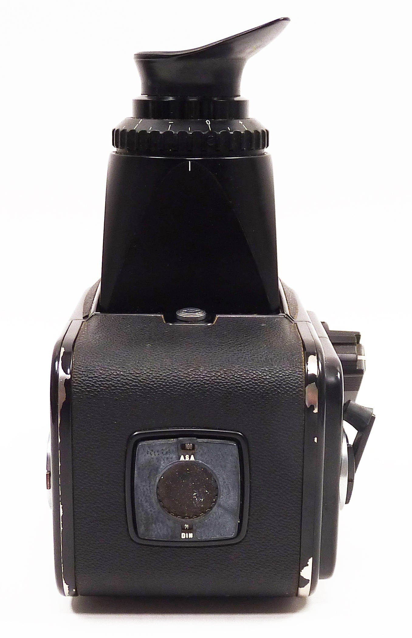 Hasselblad 500C/M Black with Planar 80mm f2.8 CF Lens-A12 Back and Chimney Finder