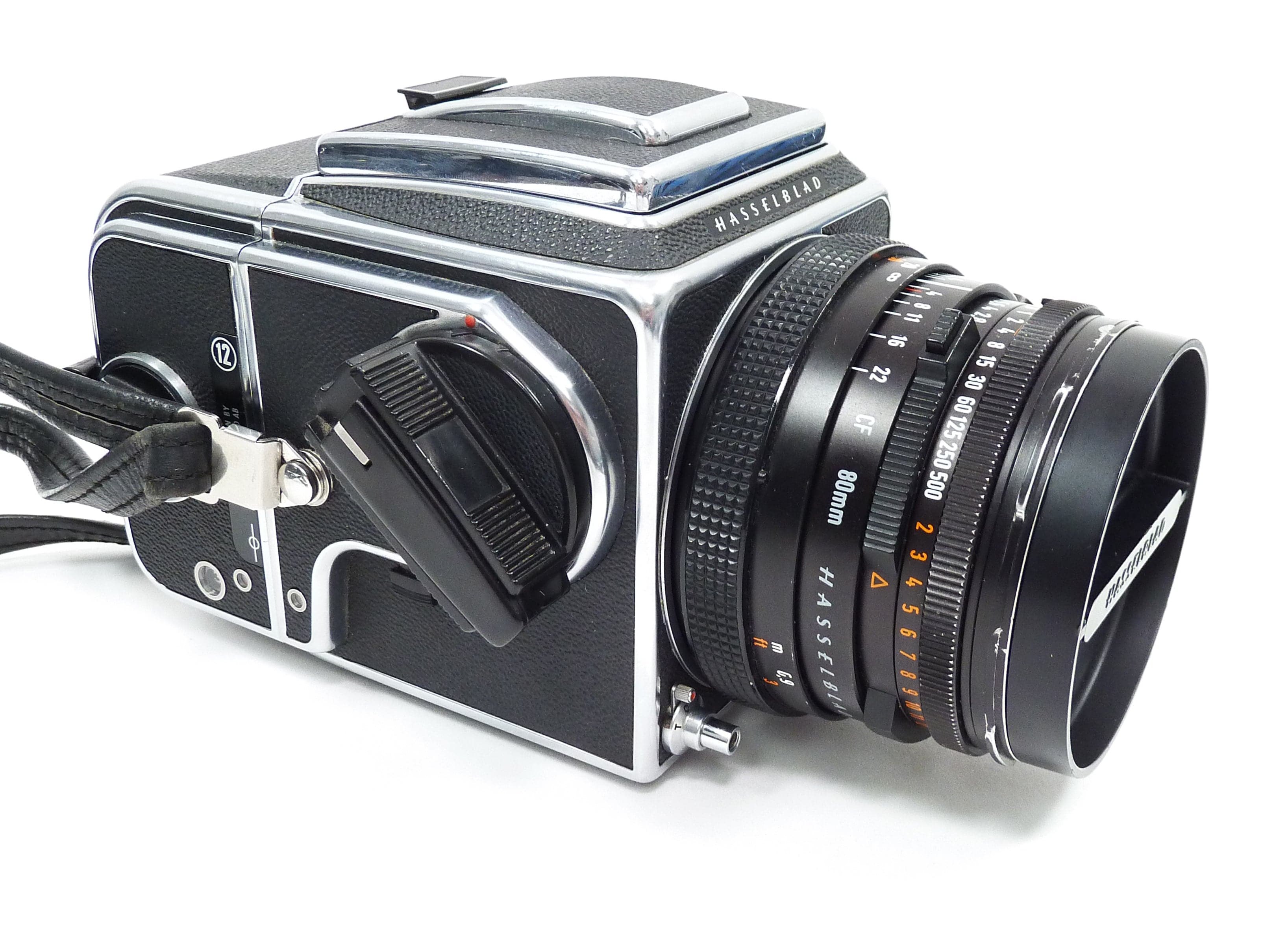 Hasselblad 500C/M with Planar 80mm f2.8 Waist Level Finder and A12
