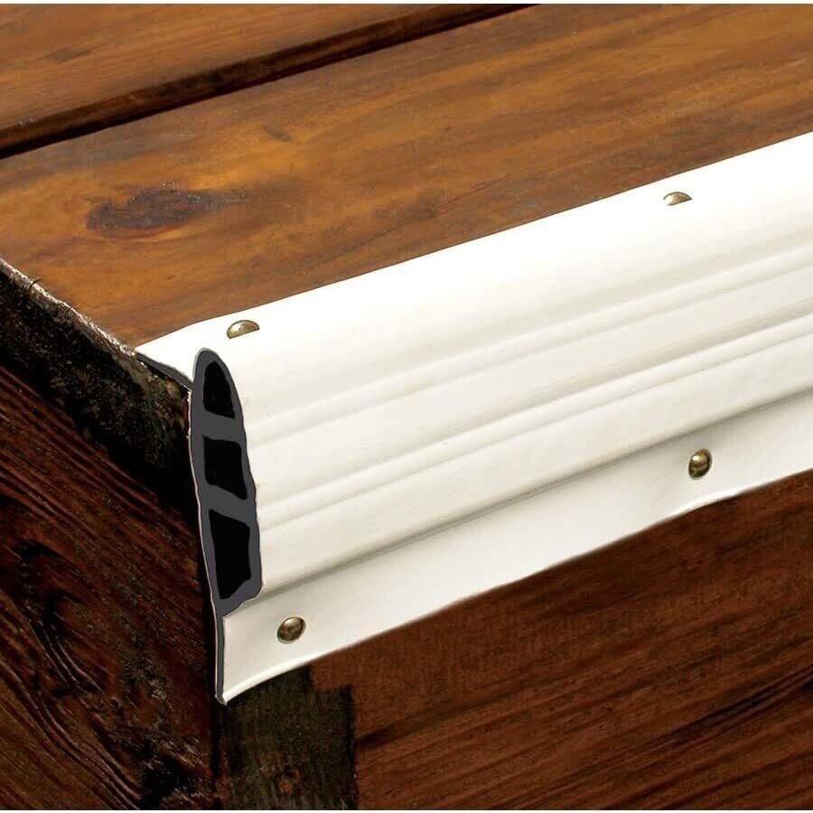 Taylor Made Products 46096 White, Medium Double Molded Vinyl Dock Edging. 10' Coil