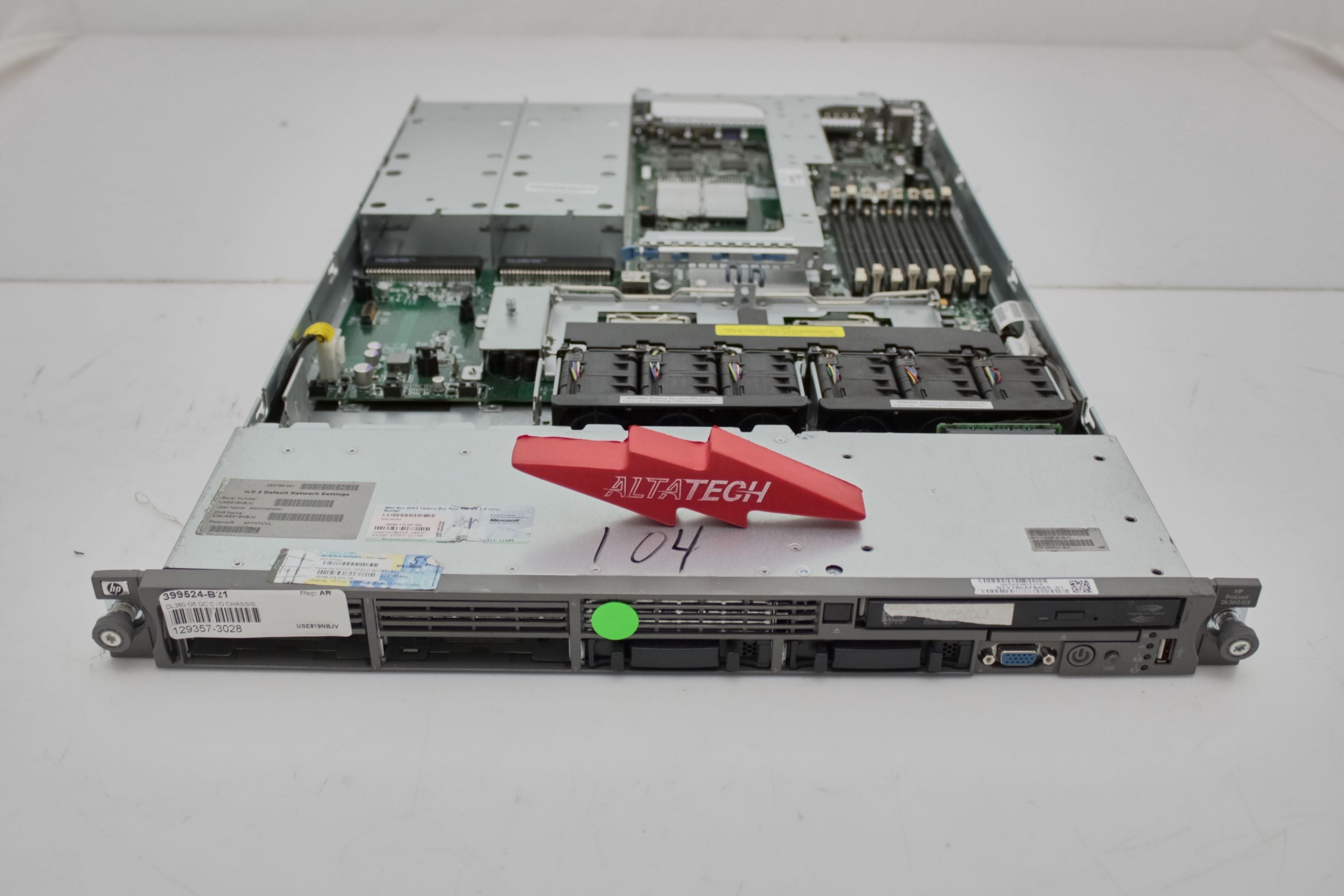 HP 399524-B21 DL360 G5 QC CTO CHASSIS