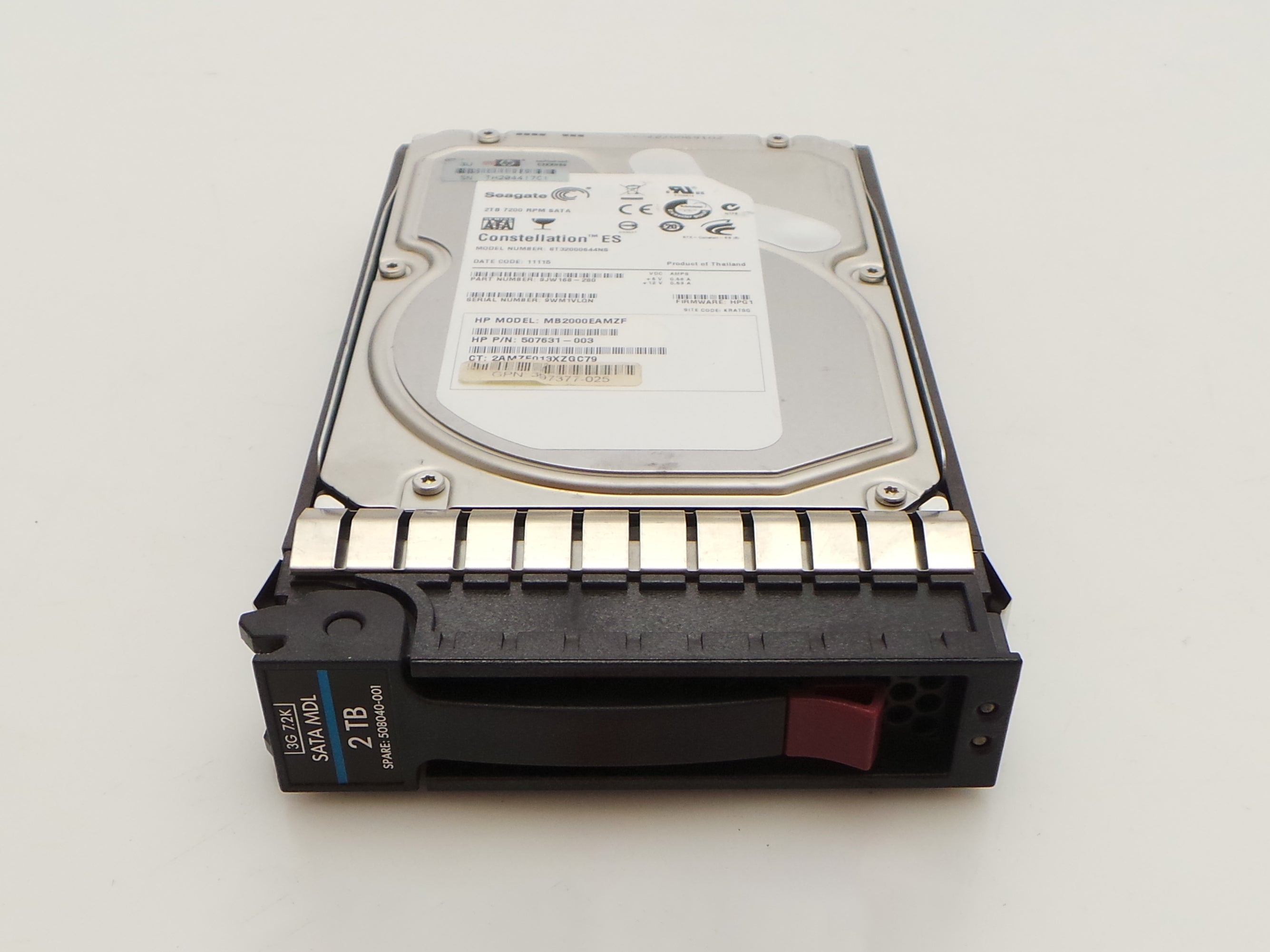 HP 507632-B21 2TB 7.2K SATA 3.5" MDL