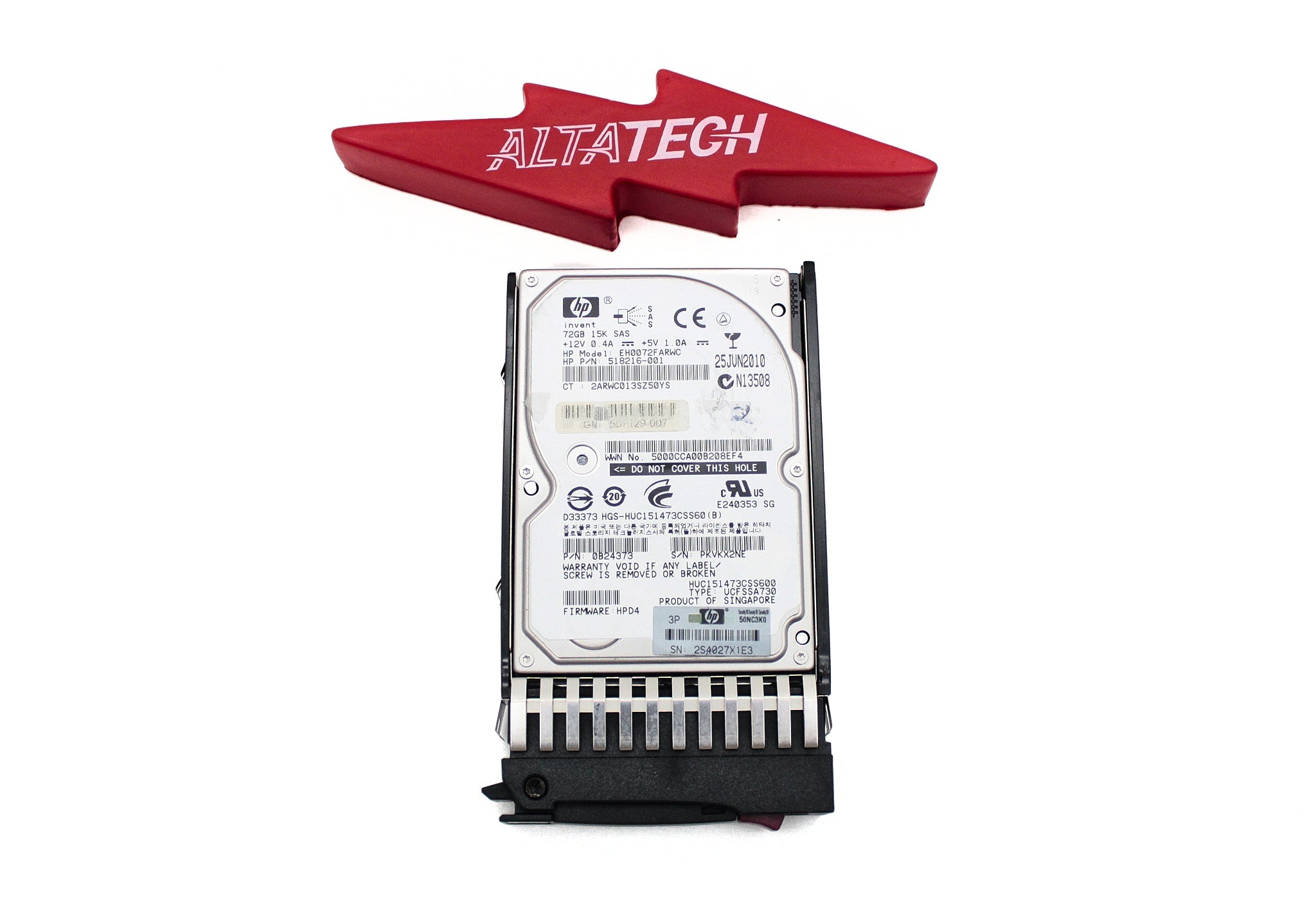 HP 518216-001 72GB 6G 15K SFF SAS HDD