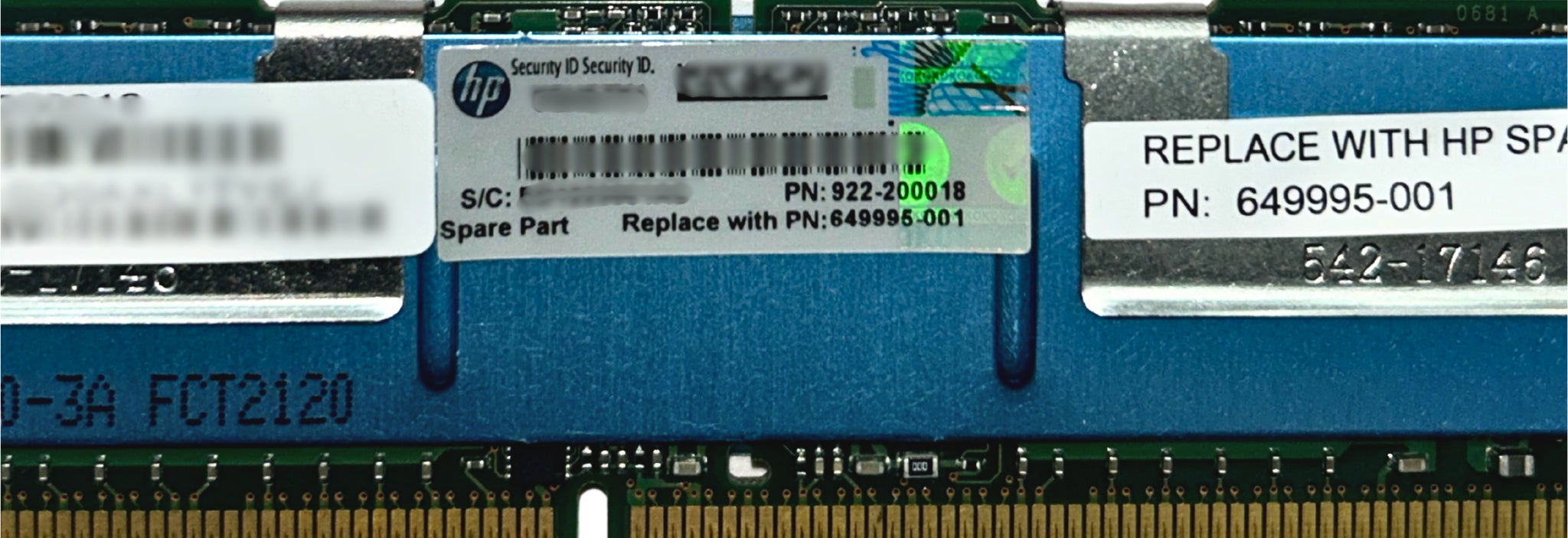 HP 649995-001 2GB SDRAM FB-DIMM (3PAR)