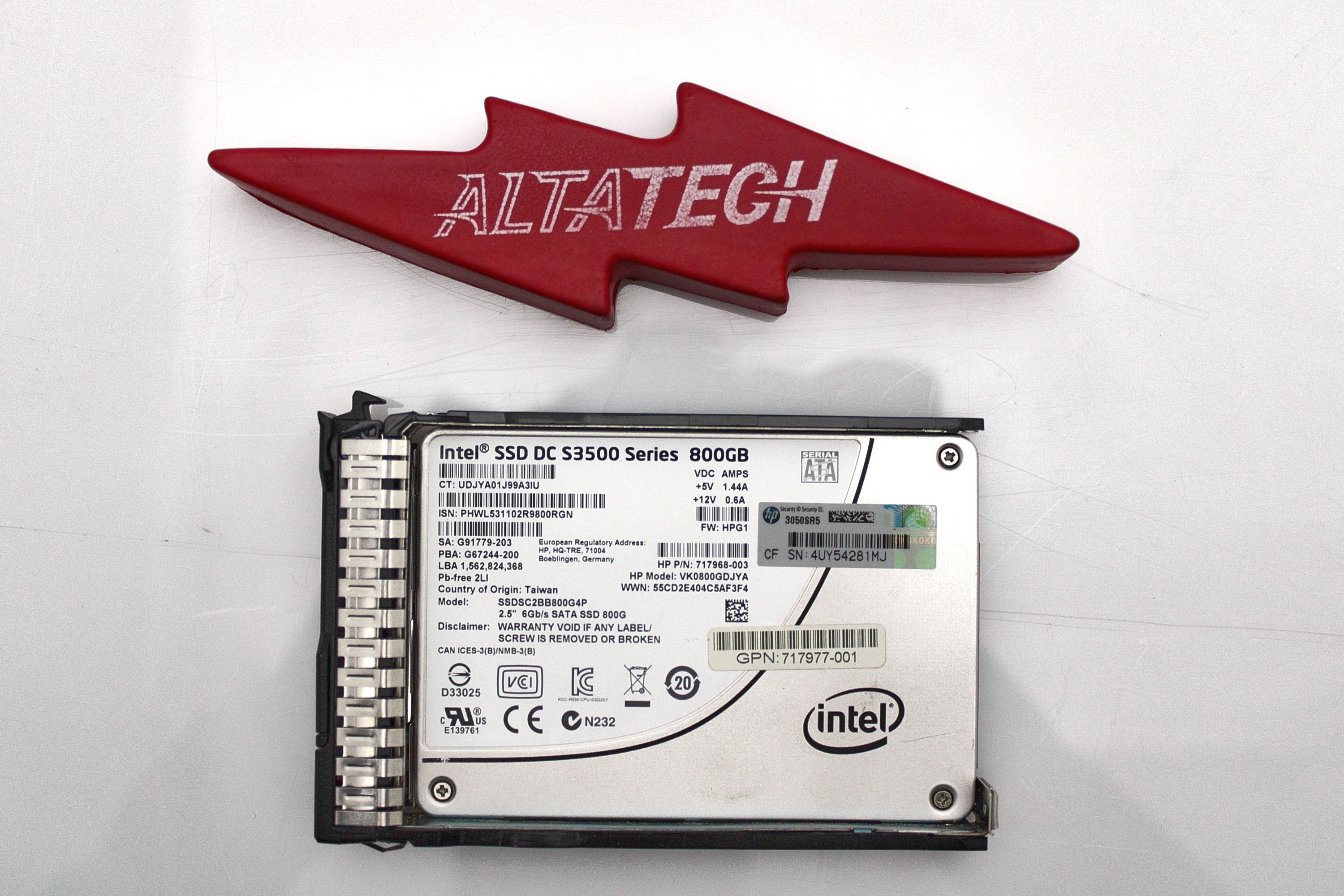 HP 718139-001 800GB 6G VE SFF SC SATA SSD HDD