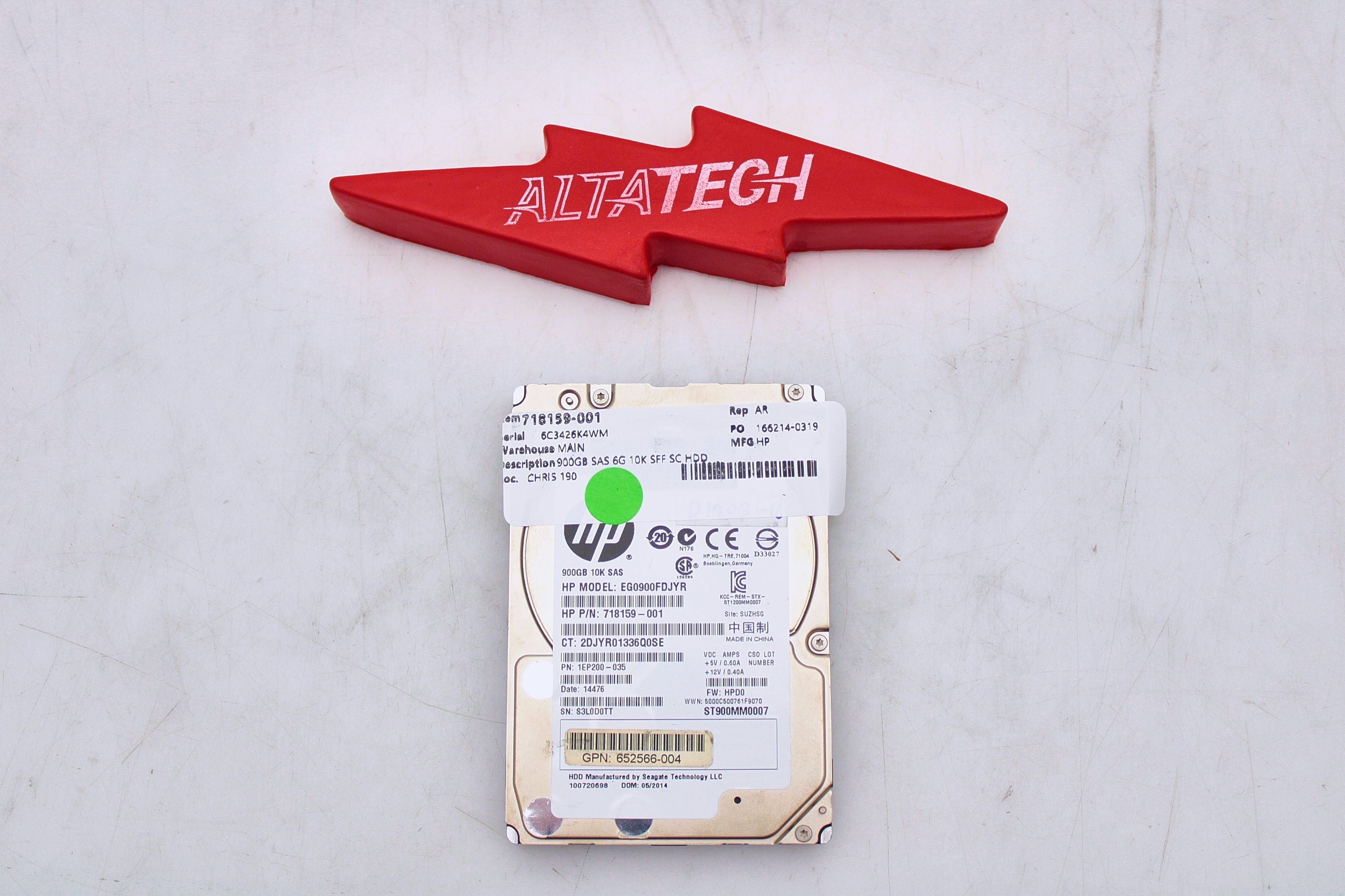HP 718159-001 900GB SAS 6G 10K SFF SC HDD