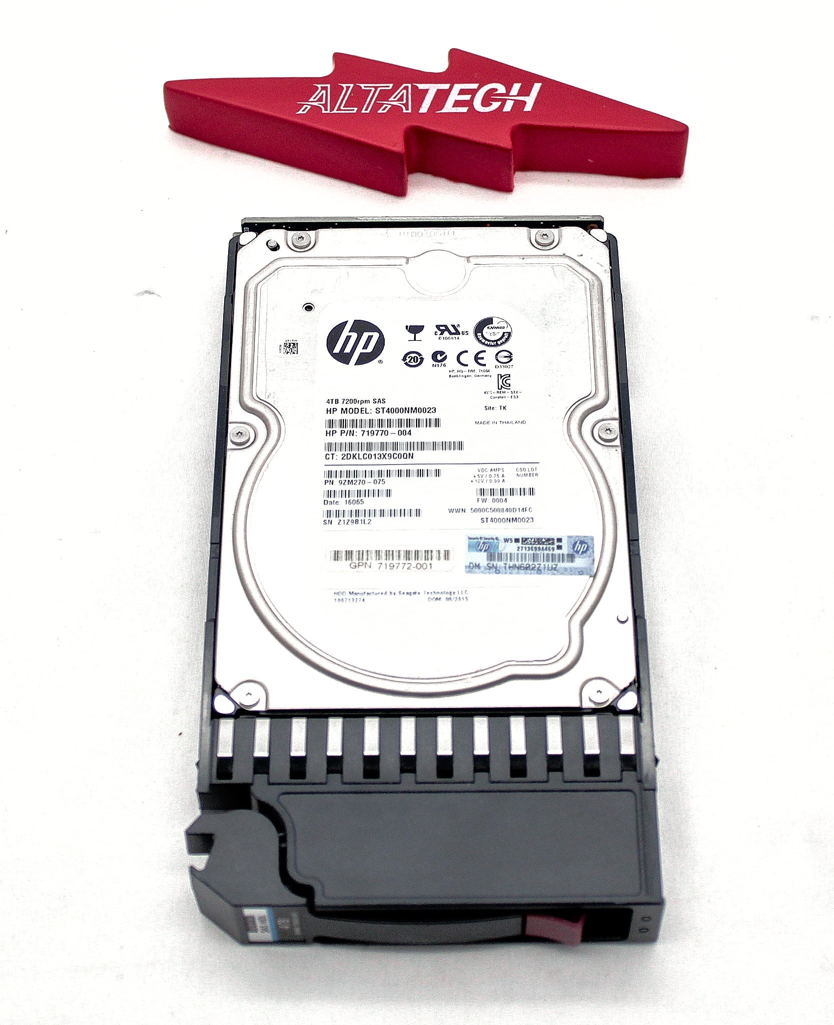 HP 718302-001 4TB 6G 7.2K LFF MDL SAS HDD (MSA)